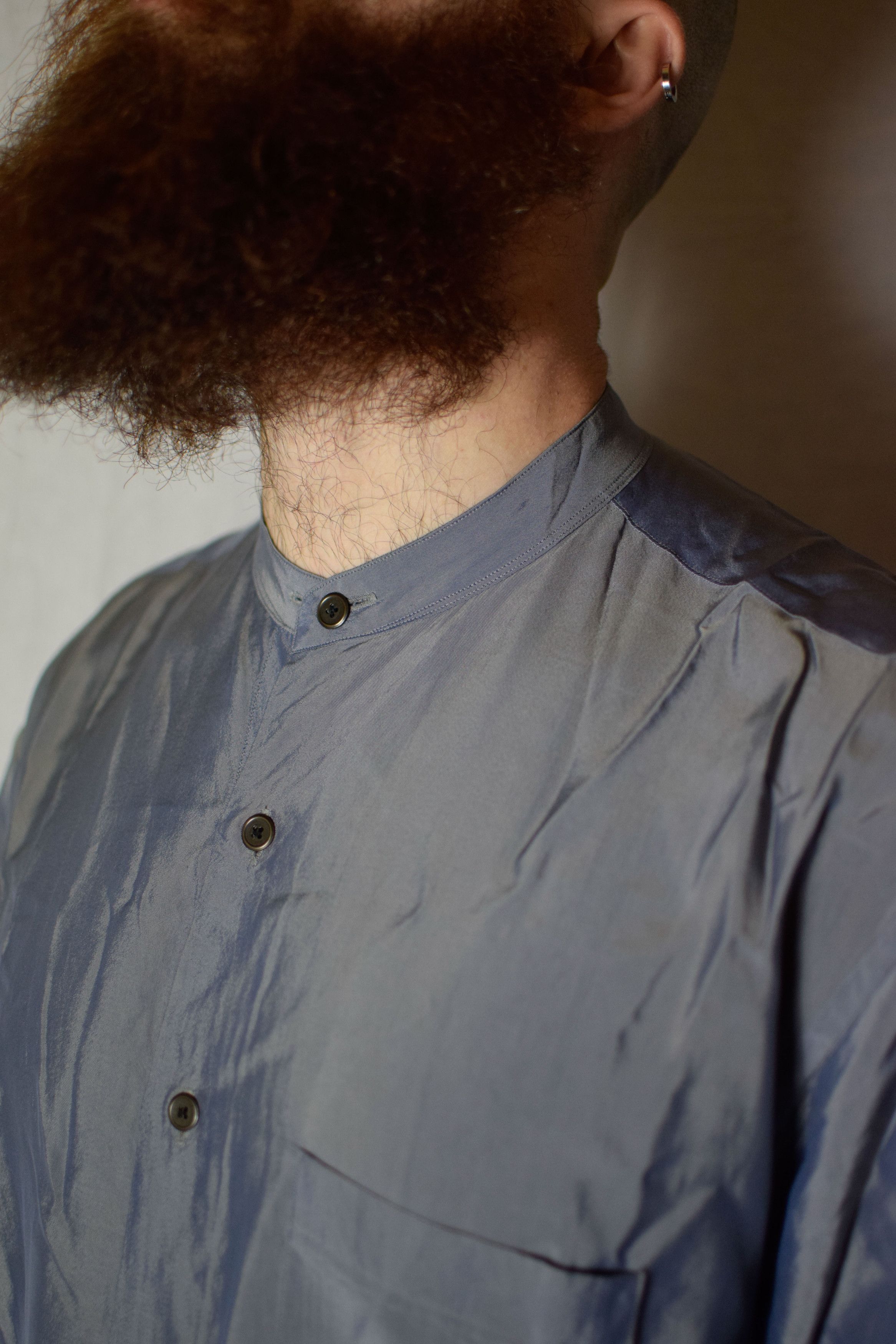 Yohji Yamamoto YYPH Archive Velvet Detail Shirt Size US L / EU 52-54 / 3 - 8 Thumbnail
