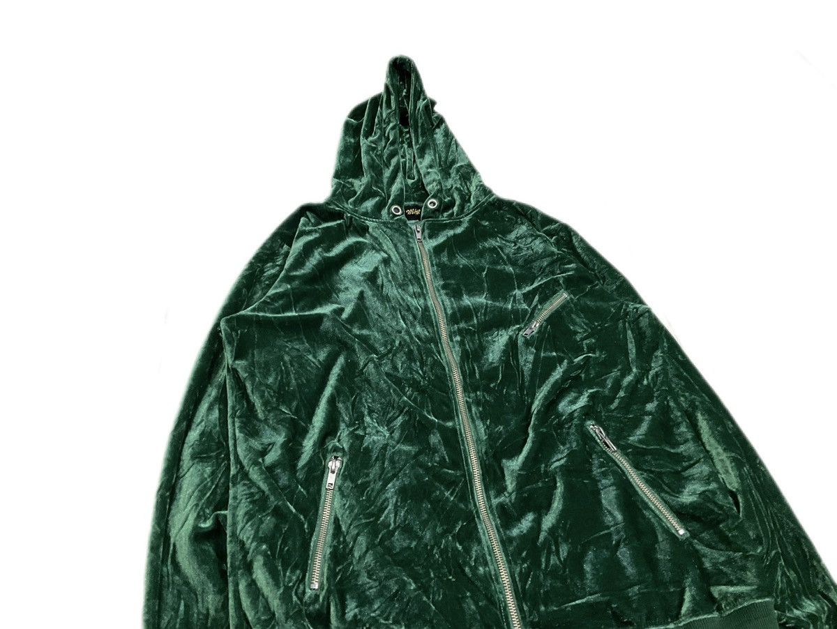 Hysteric Glamour 🔥Sick Y2K Japanese Brand Green Velvet Hoodie Hysteric Style Size US L / EU 52-54 / 3 - 3 Thumbnail