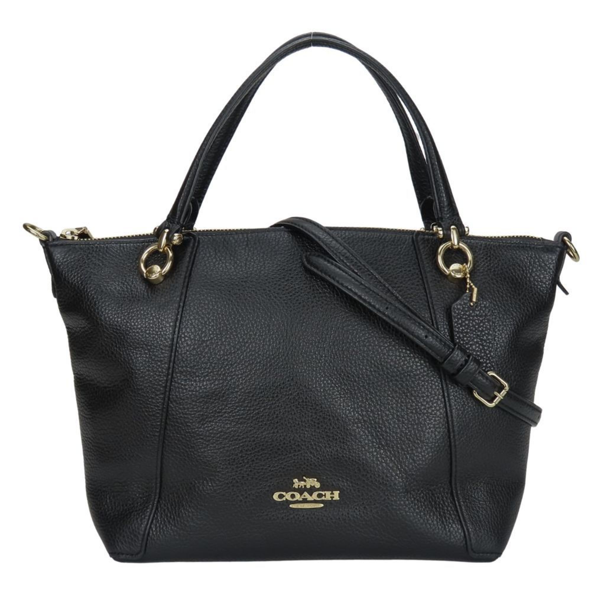 Coach Handbag C6229 Leather Black Shoulder Bag For Women Coach