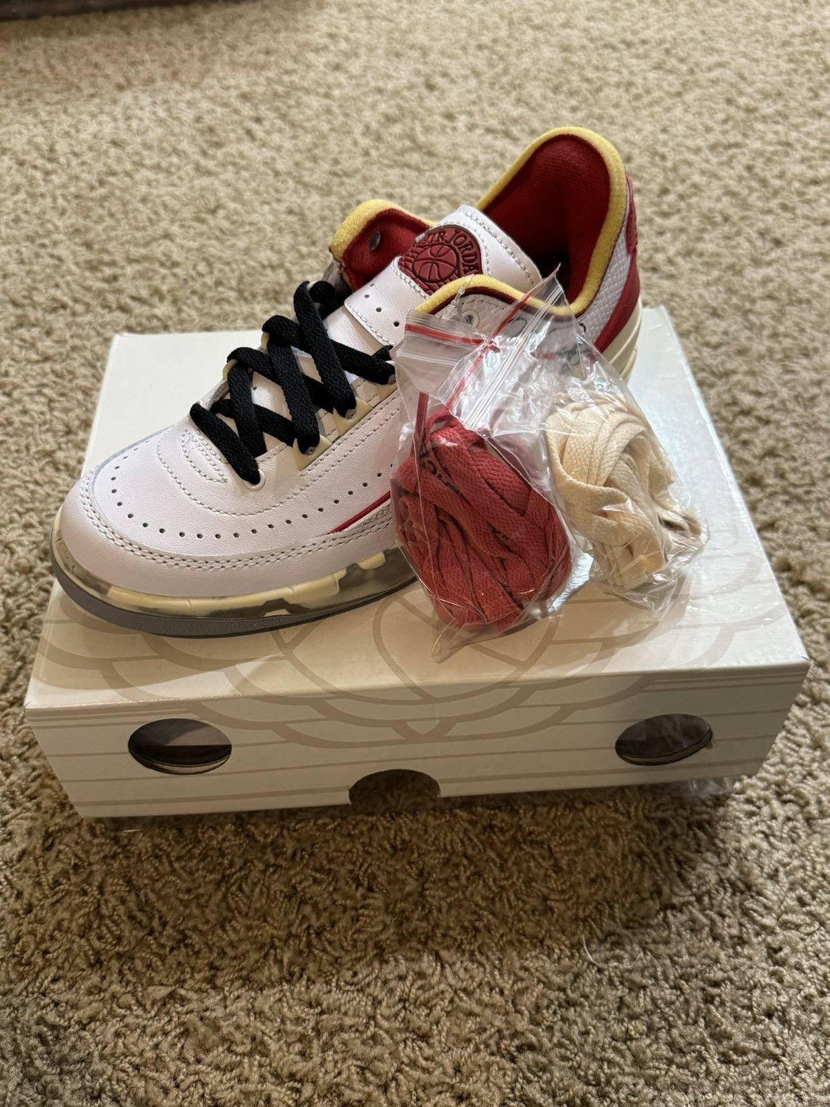 Nike × Off-White × Virgil Abloh Off White Jordan 2 Size US 5 / EU 37 - 15 Thumbnail