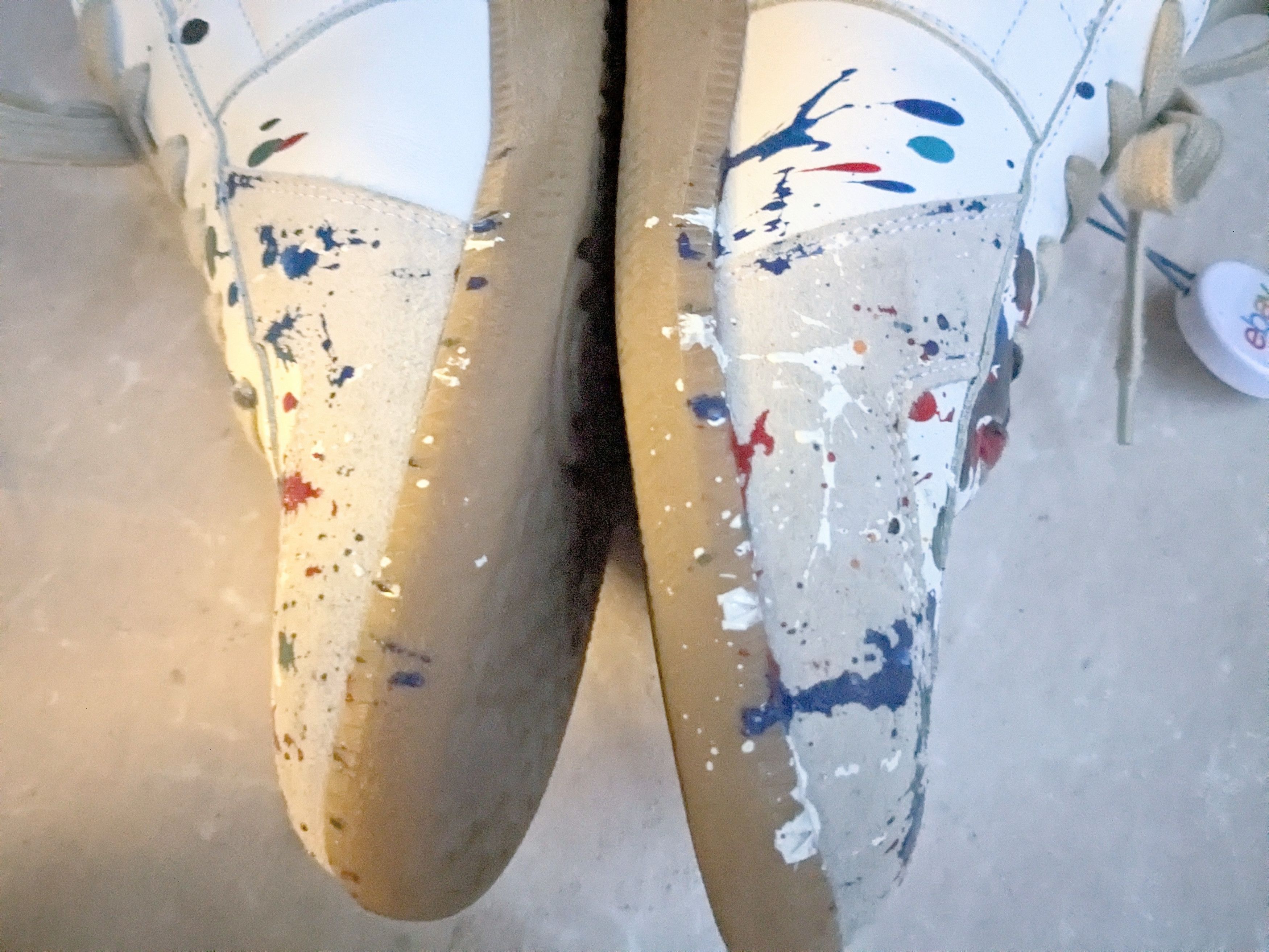 Maison Margiela Maison Margiela GAT Replica Paint Splatter 10 43 White Low Size US 10 / EU 43 - 11 Thumbnail