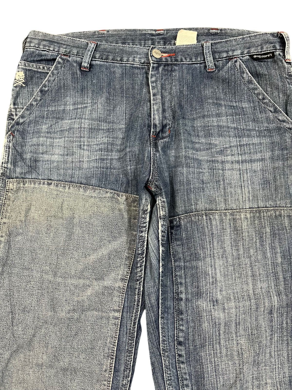Japanese Brand Vintage Drug Store’s Flare Carpenter Denim Size US 33 - 2 Thumbnail