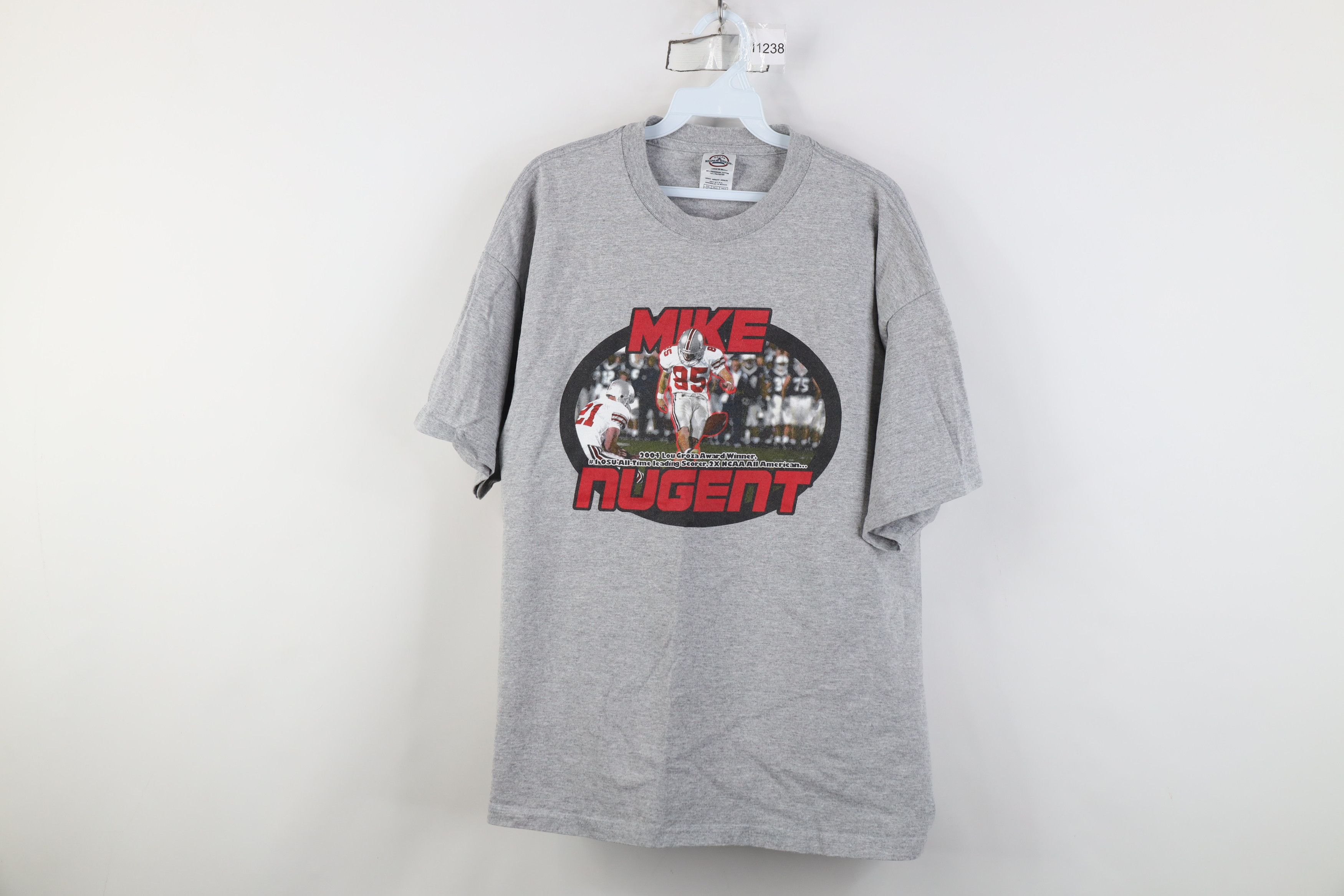 Vintage Vintage Ohio State University Football Kicker T-Shirt Gray Size US XL / EU 56 / 4 - 1 Thumbnail