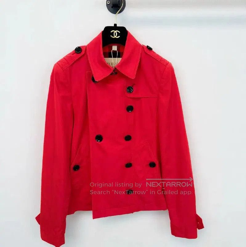 Burberry Burberry Red Women's Trench Coat Size S. Size S / US 4 / IT 40 - 1 Thumbnail