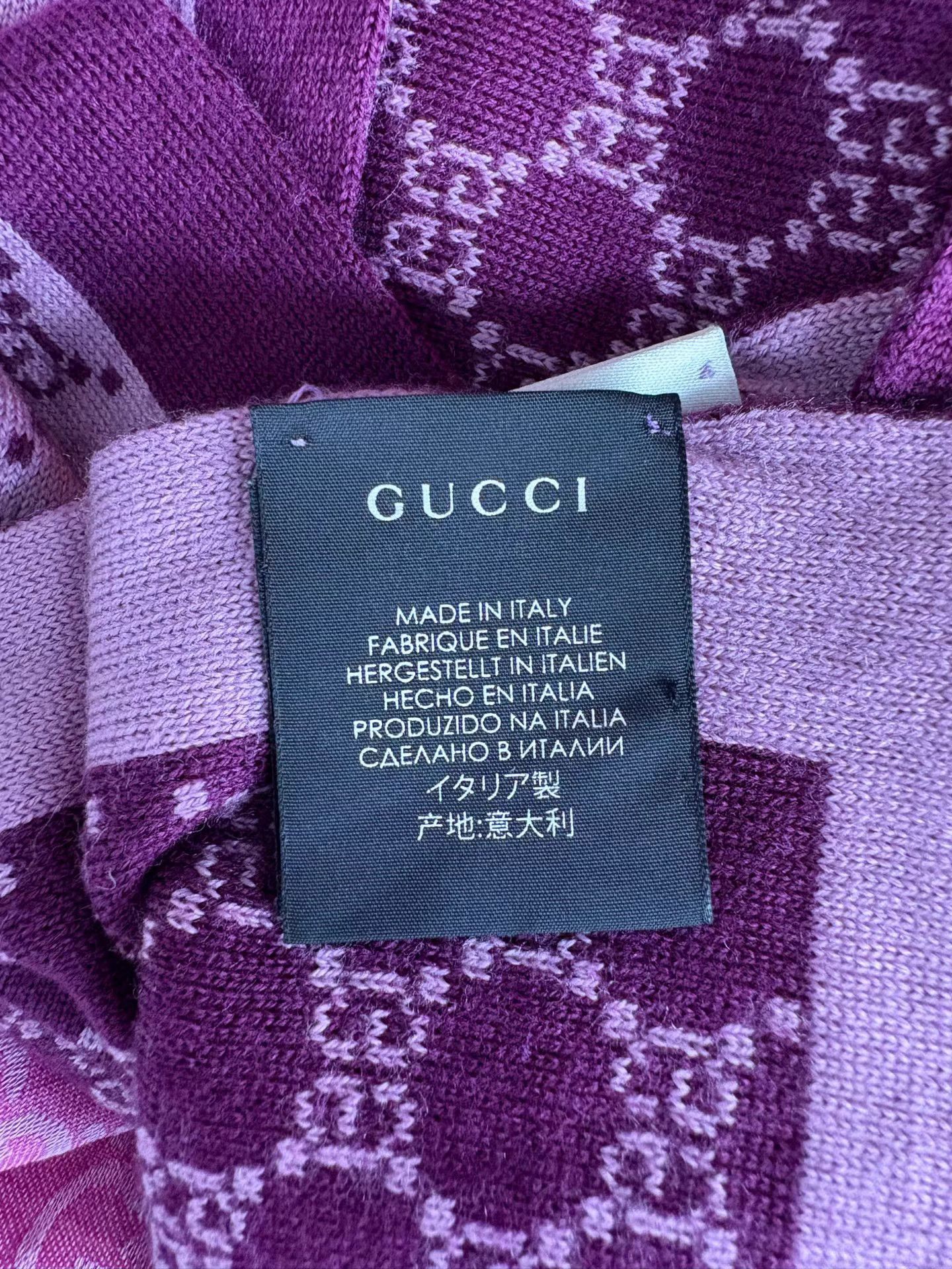 Gucci GUCCI Monogram All-Over Logo Scarf Size ONE SIZE - 5 Thumbnail