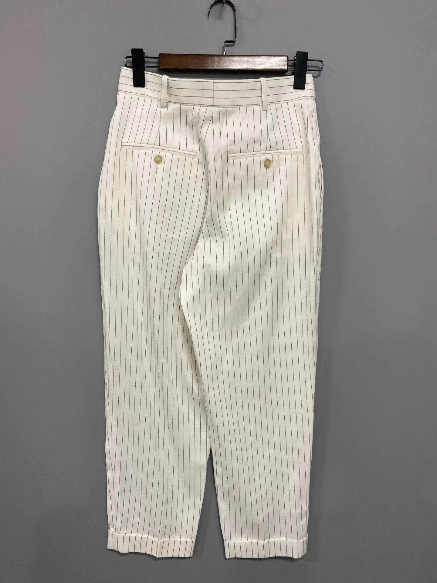 Louis Vuitton LV 25 New Nautical Silk Striped Trousers Size 38 Size 27" / US 4 / IT 40 - 3 Thumbnail