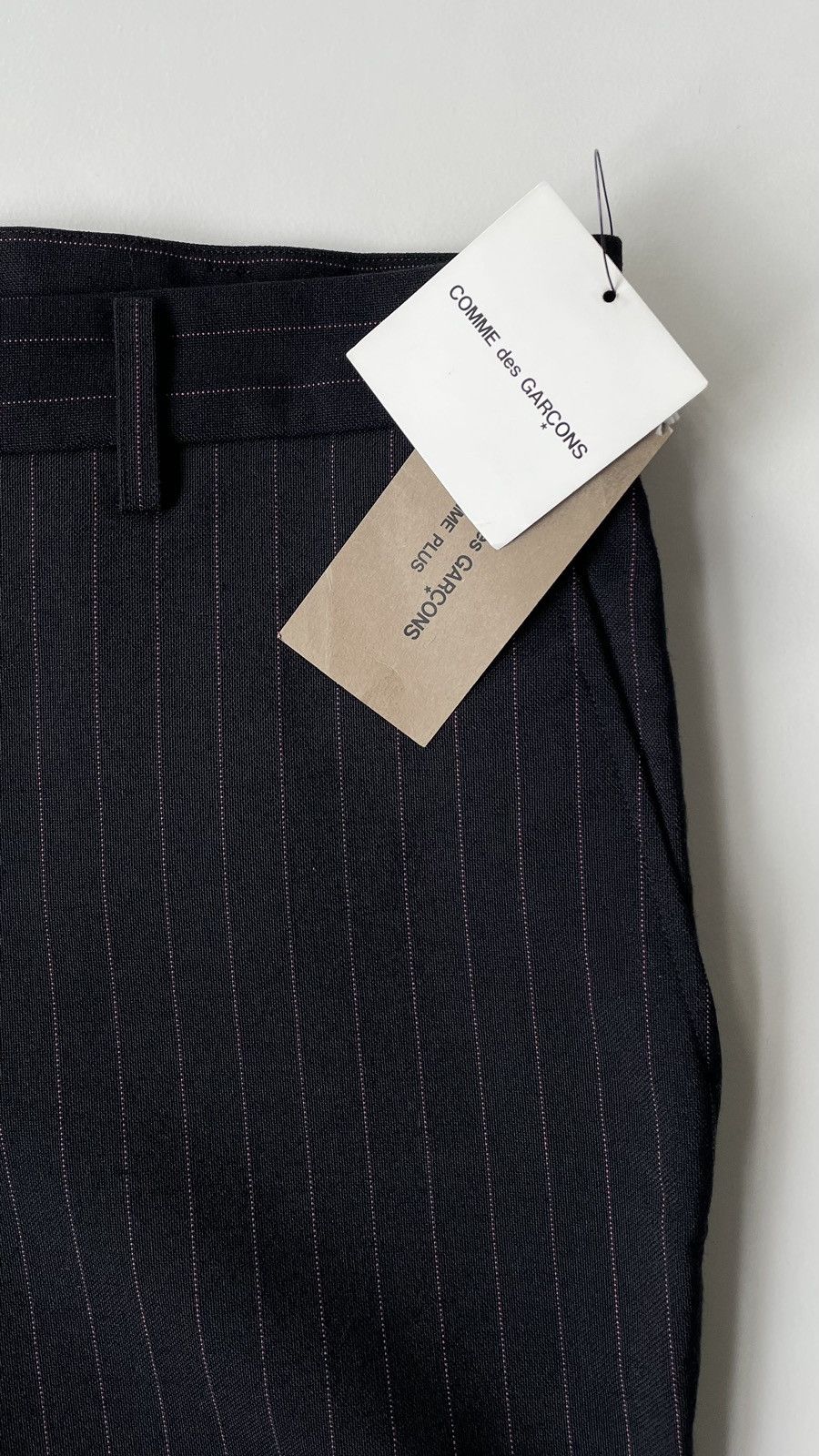 Comme des Garcons A/W 04 Blue/Pink Pinstripe Wool Trousers Size US 32 / EU 48 - 7 Thumbnail
