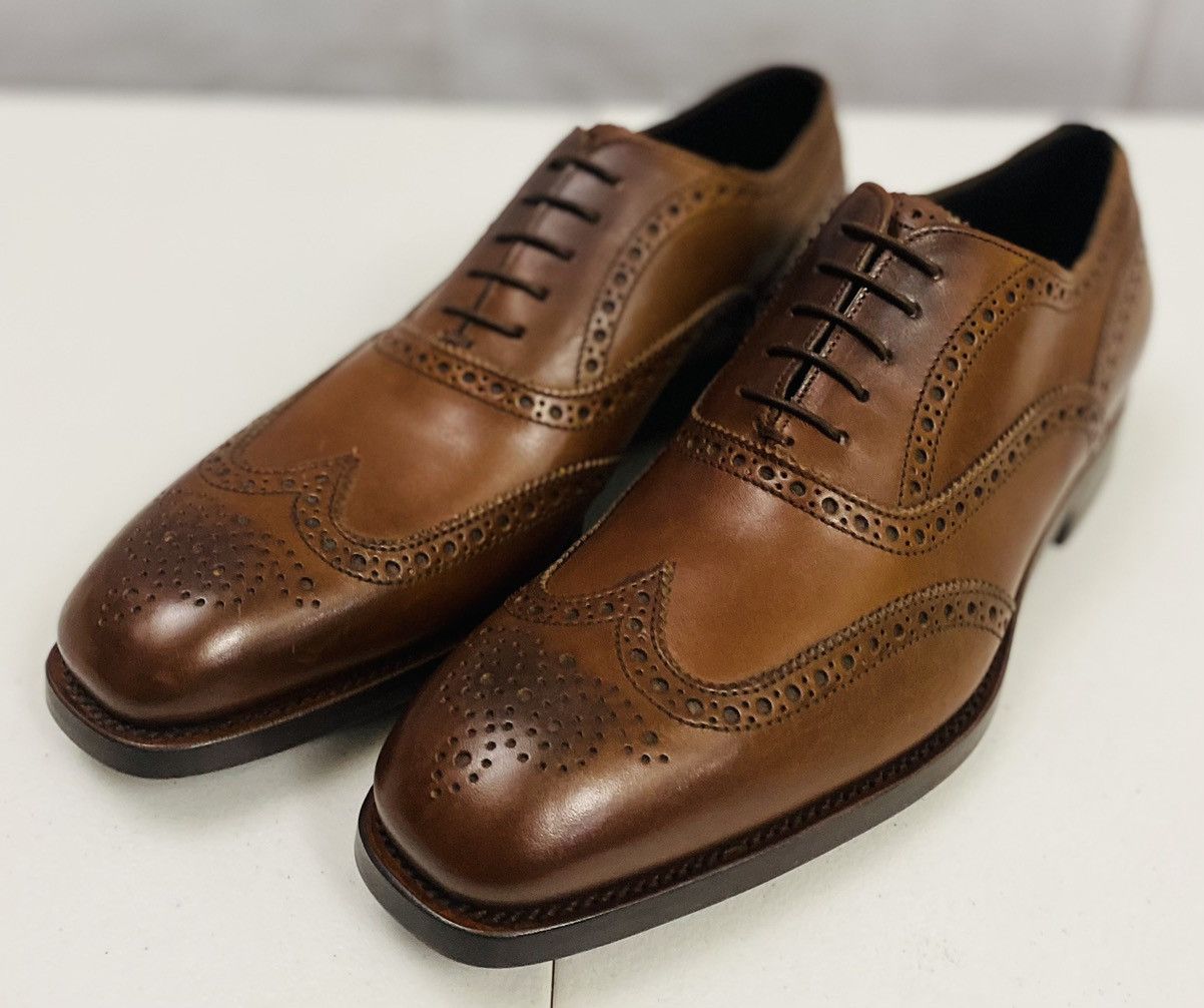 Lidfort Lidfort Brown Princes Leather Brogue Wingtip Oxford 9 US NEW Size US 9 / EU 42 - 7 Thumbnail