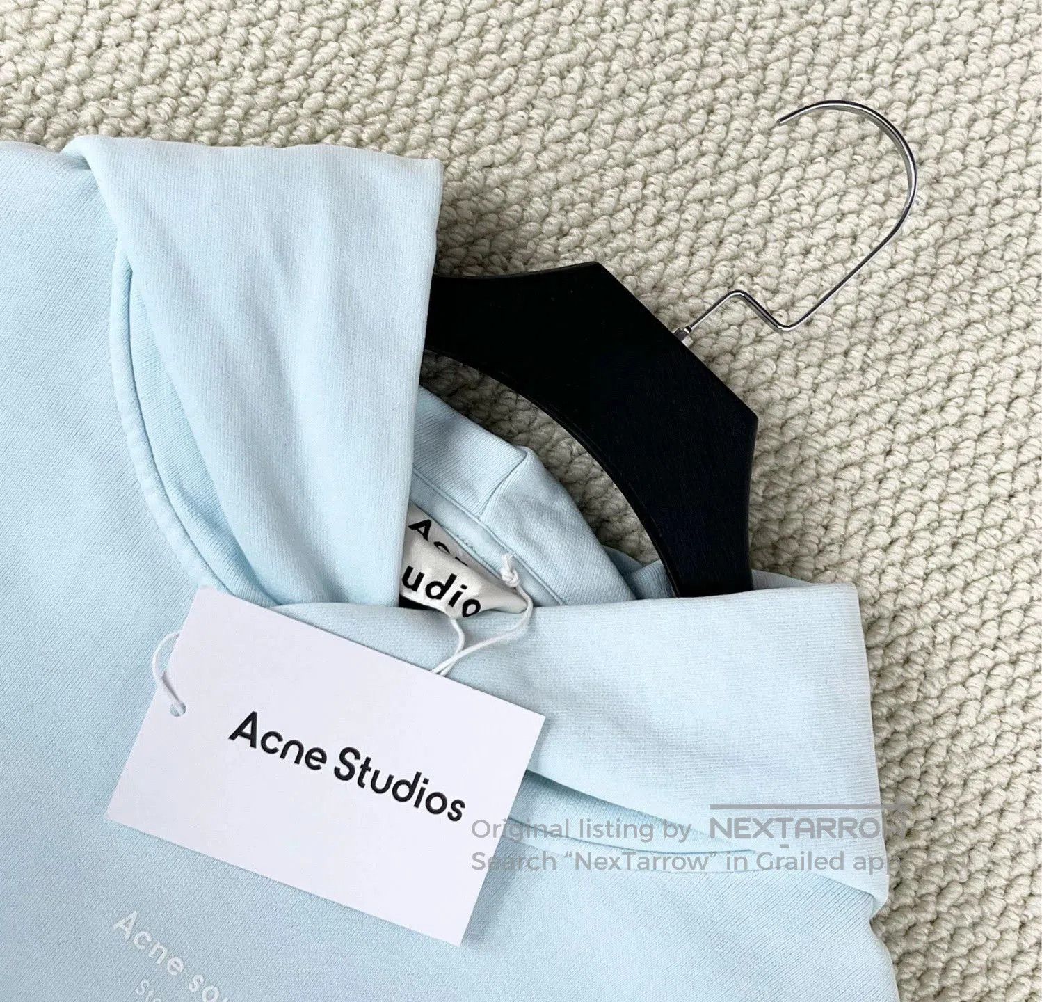 Acne Studios acne studios light blue logo sweatshirt. Size US S / EU 44-46 / 1 - 2 Thumbnail