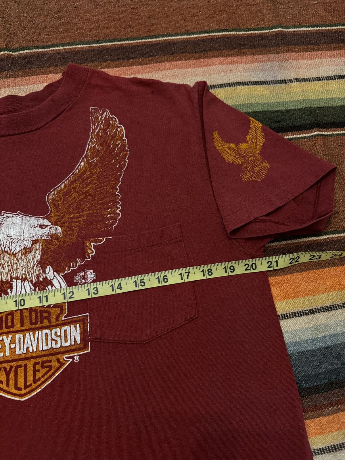 Harley Davidson × Vintage Vintage 1980's La Marque TX Harley Davidson Tee Shirt Size US L / EU 52-54 / 3 - 5 Thumbnail