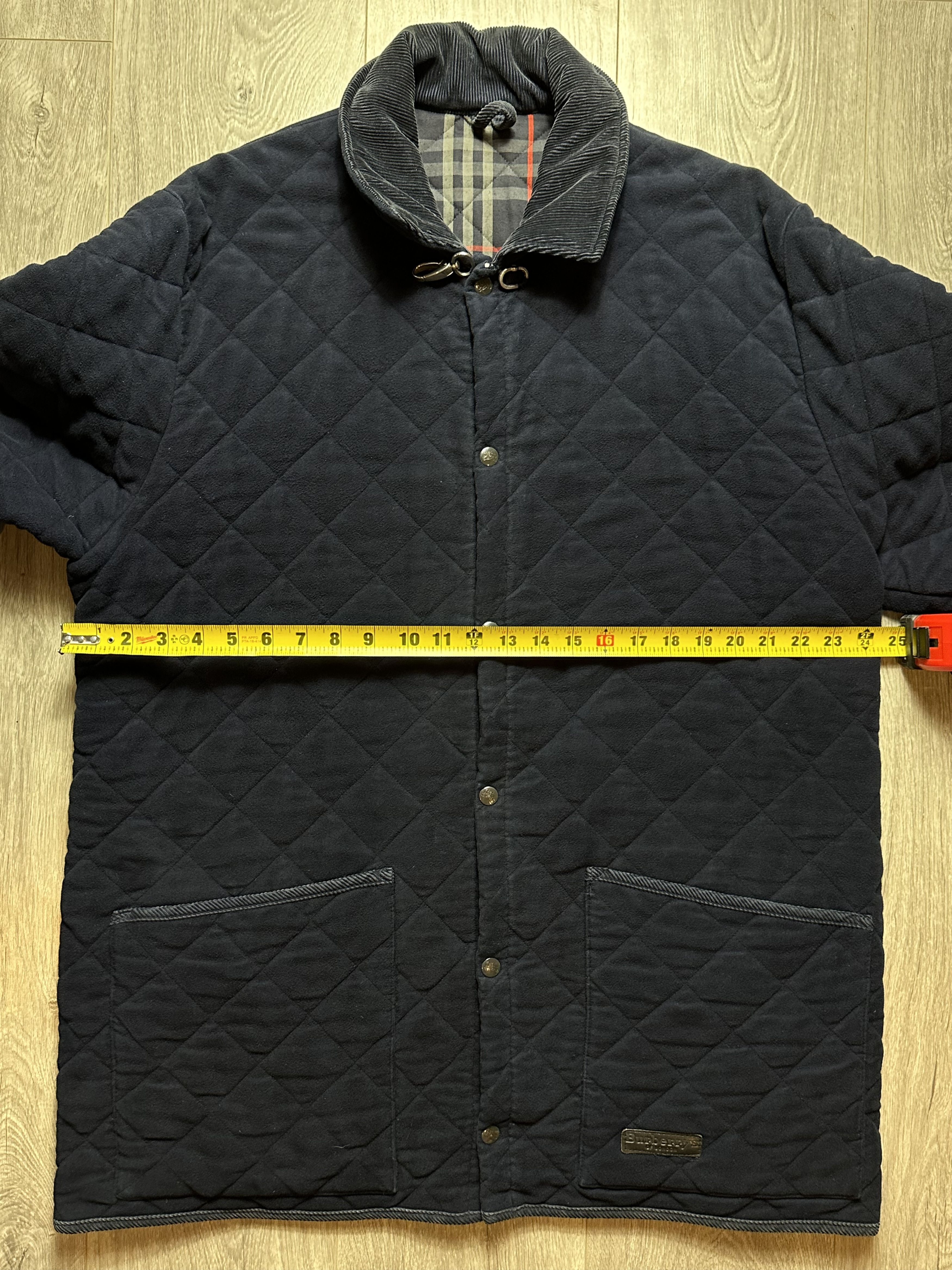 Burberry × Vintage Vintage Quilted Burberry Lined Smokers / Overcoat Jacket Size US L / EU 52-54 / 3 - 11 Thumbnail