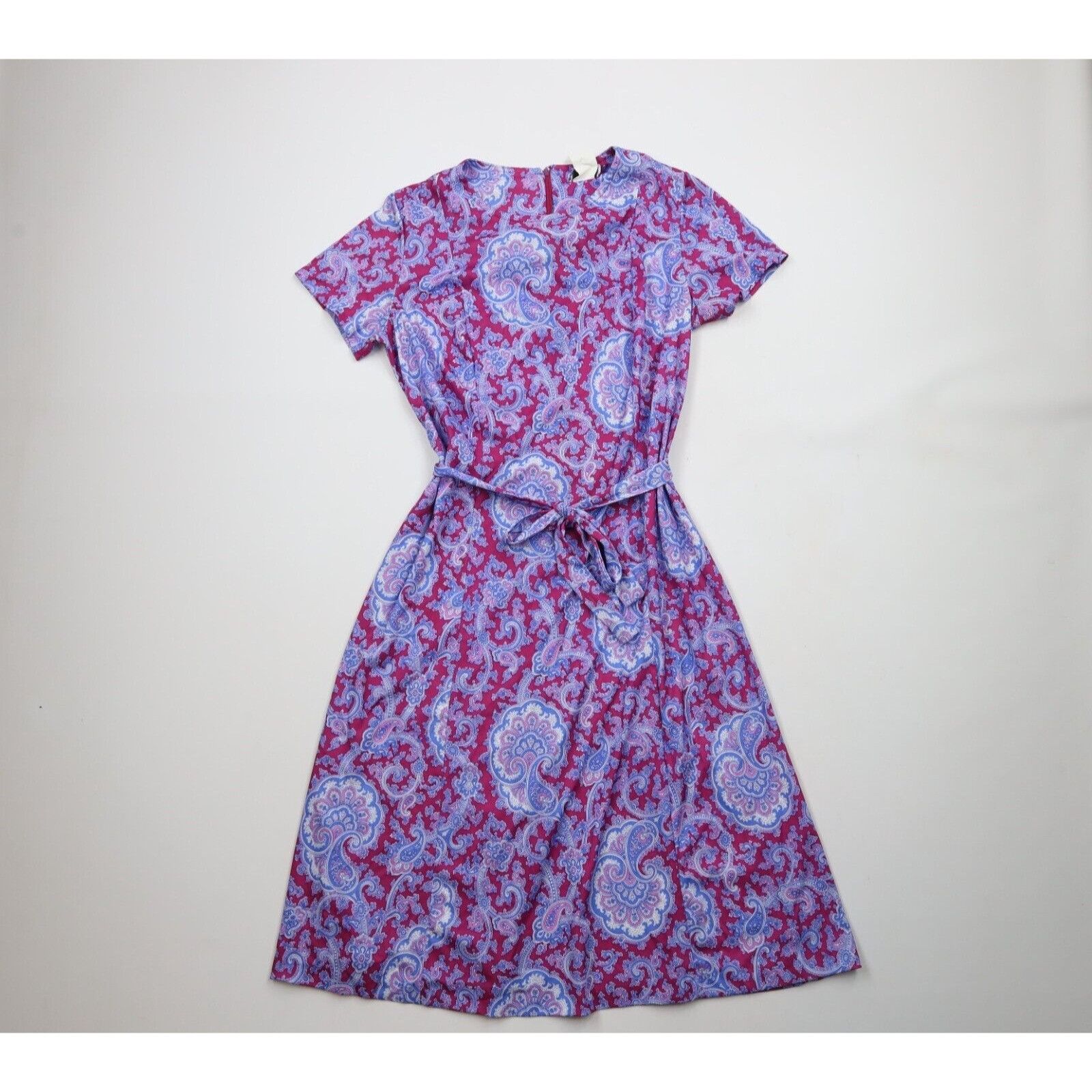 Vintage Vintage 70s Streetwear 2 Piece Knit Paisley Dress Size XXL / US 16-18 / IT 52-54 - 2 Thumbnail