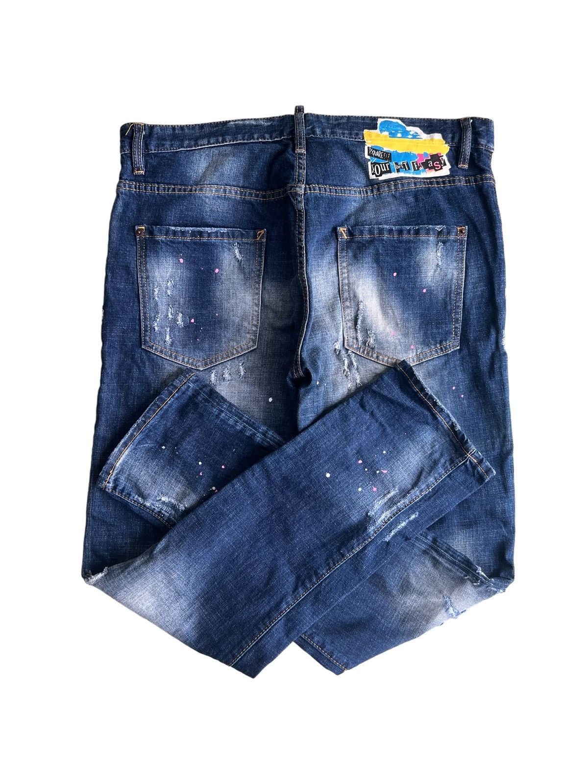 Dsquared2 2018 Dsquared2 🇮🇹 Clawmark Painter Regular Cut Denim Jeans Size US 32 / EU 48 - 1 Thumbnail
