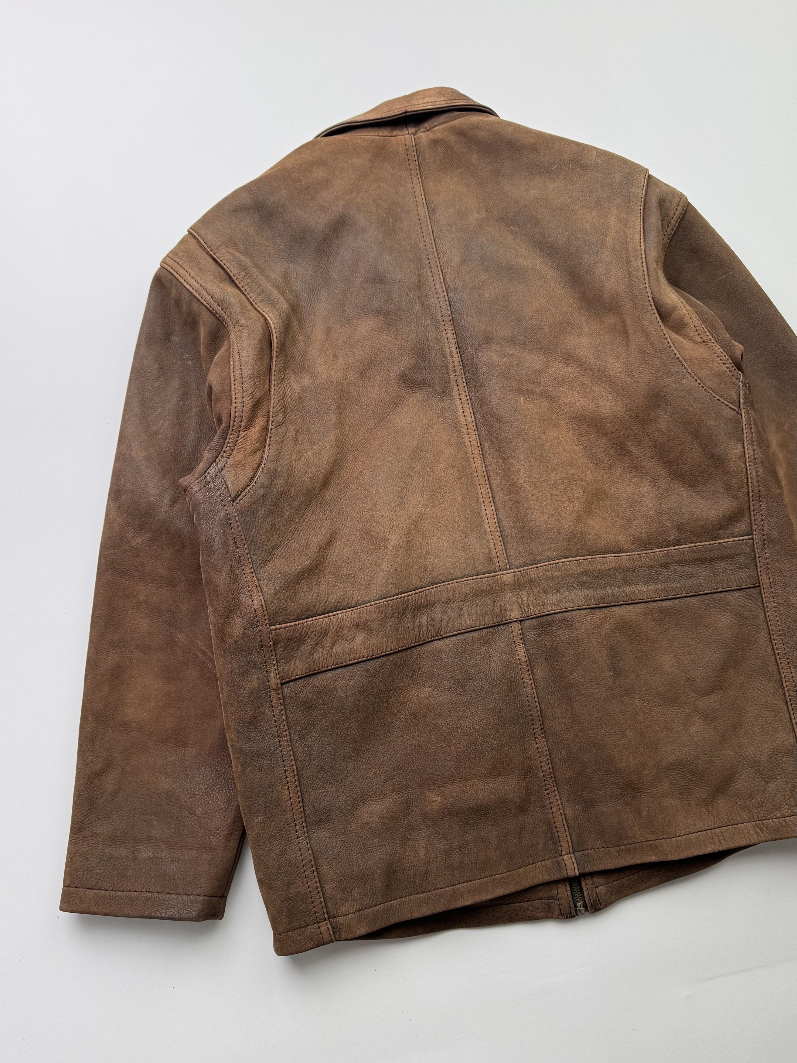 Vintage Vintage Leather Bomber Jacket B442(V173)E2 Size US M / EU 48-50 / 2 - 8 Thumbnail