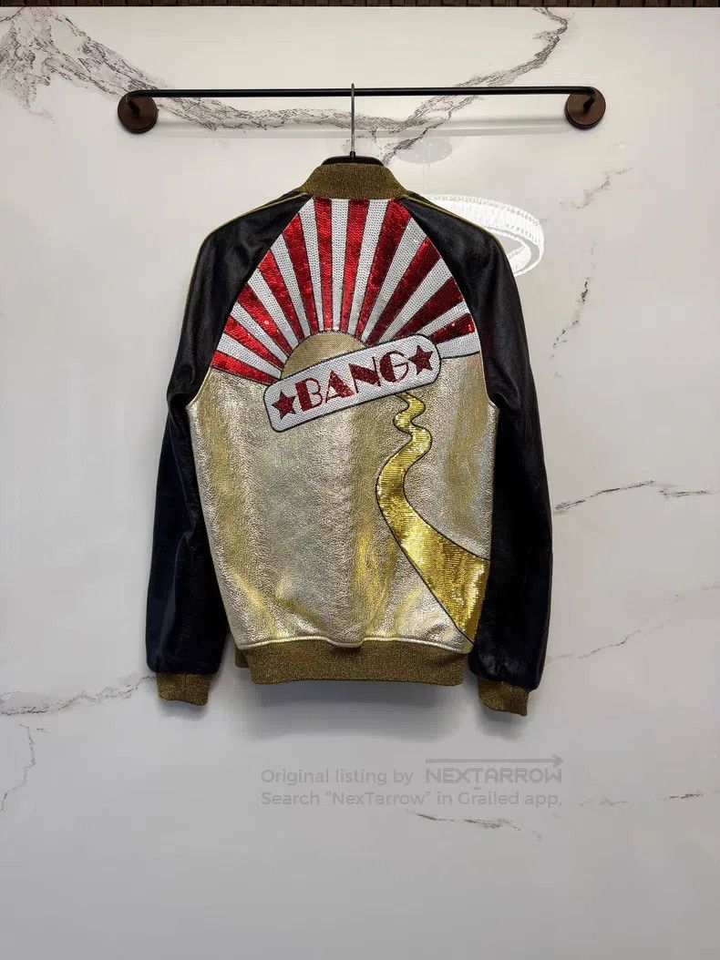 Saint Laurent Paris Saint Laurent Paris Gold Bang Baseball Jacket Size US M / EU 48-50 / 2 - 1 Thumbnail