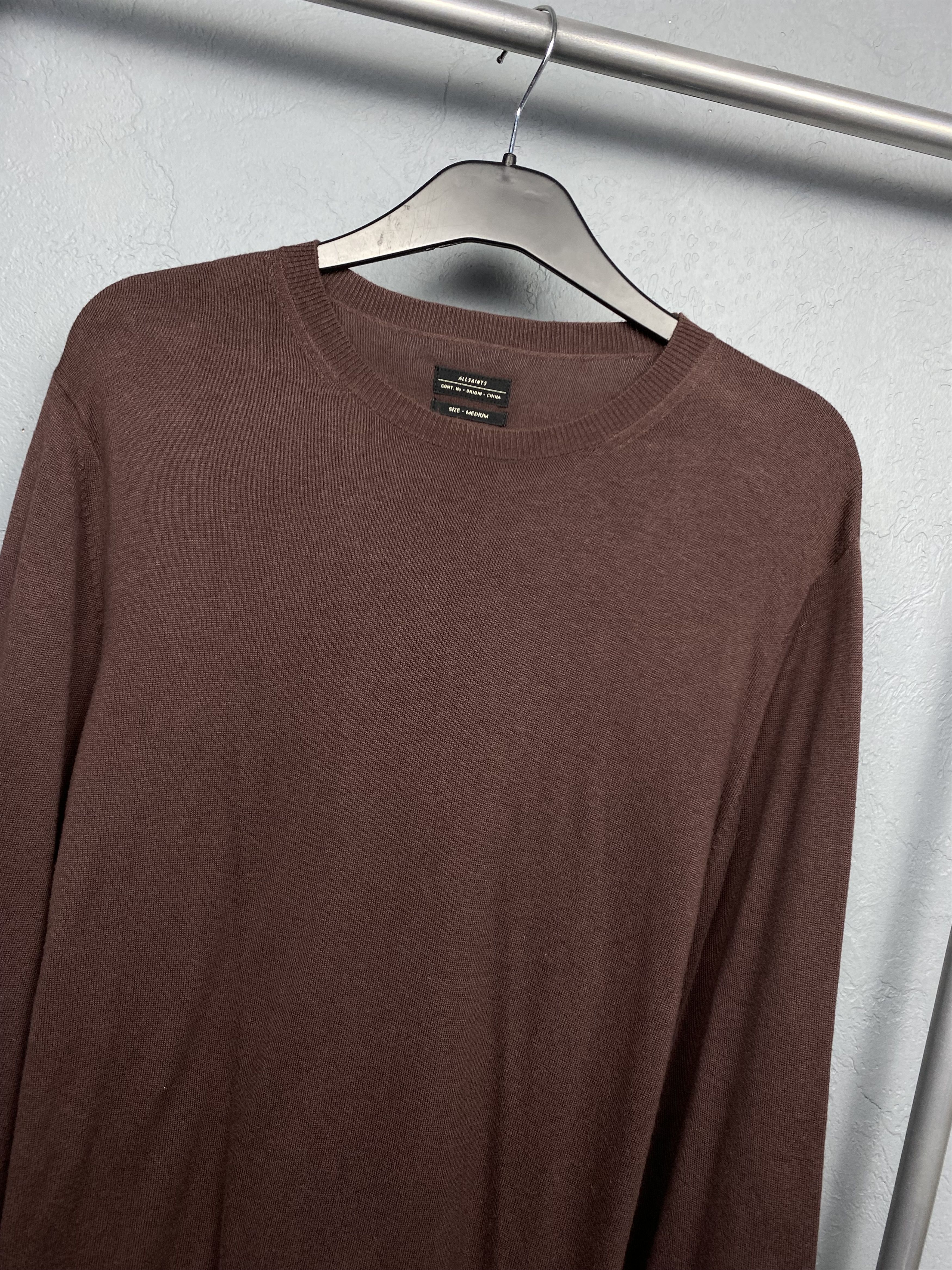 Allsaints × Vintage Allsaints Vintage Mens Dex Crew Neck Sweater Size US M / EU 48-50 / 2 - 2 Thumbnail