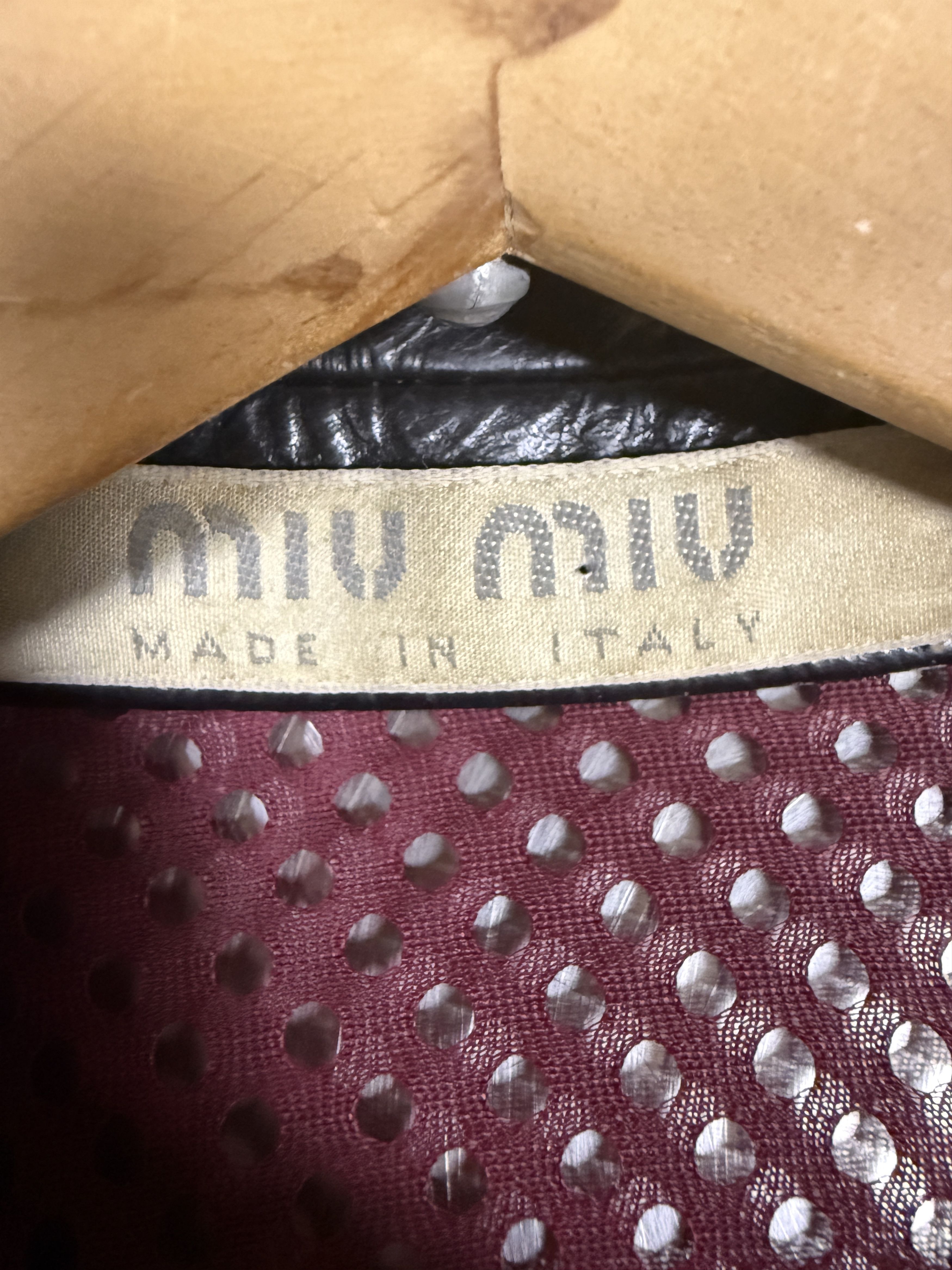 Miu Miu Miu Miu S/S 2000 Leather Jacket Size M / US 6-8 / IT 42-44 - 4 Thumbnail