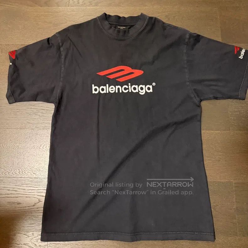 Balenciaga Balenciaga 3B Embroidered Logo Short Sleeve T-Shirt, Size Size US XS / EU 42 / 0 - 2 Thumbnail