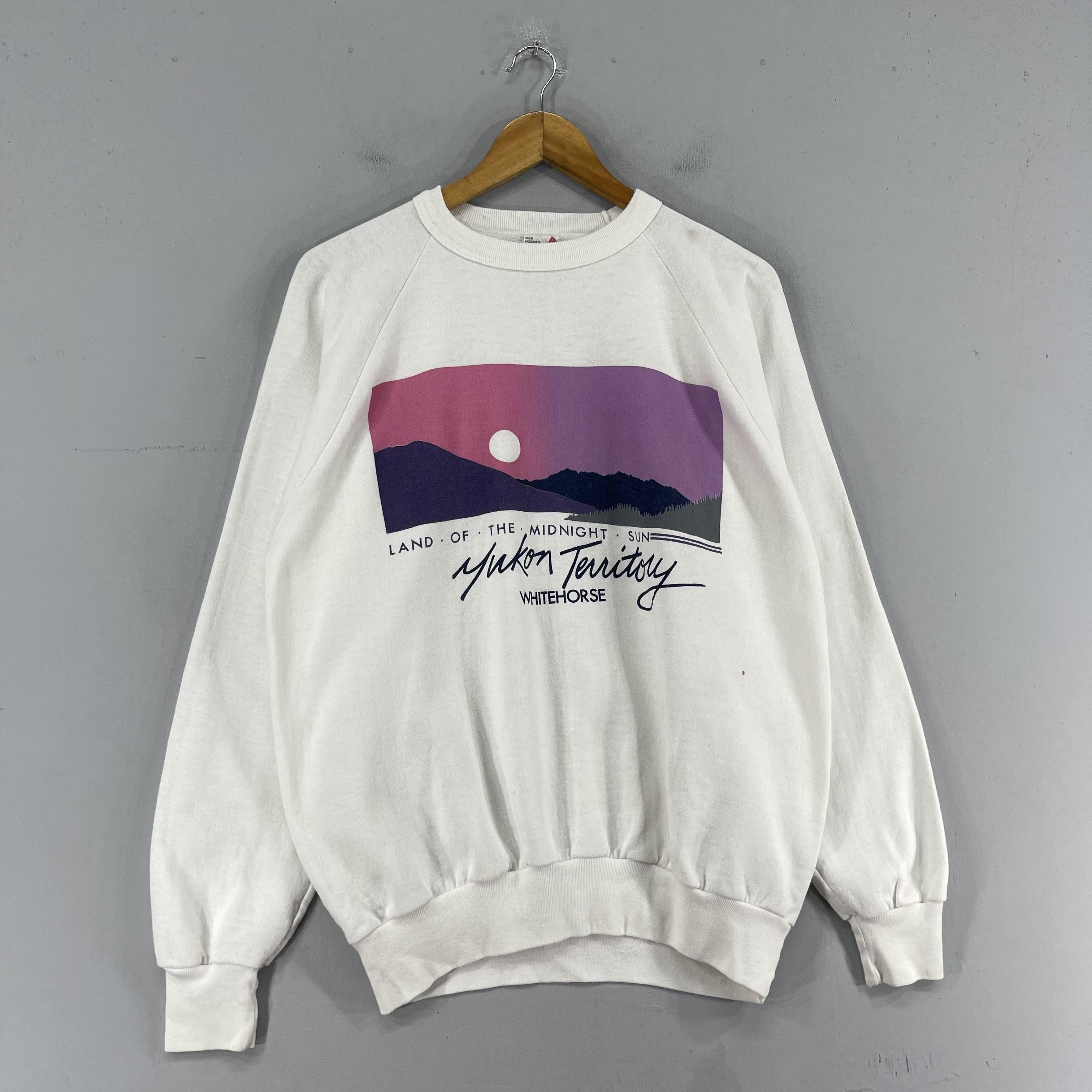 Vintage Vintage YUKON TERRITORY Canada Printed Sweatshirt Size US M / EU 48-50 / 2 - 3 Thumbnail