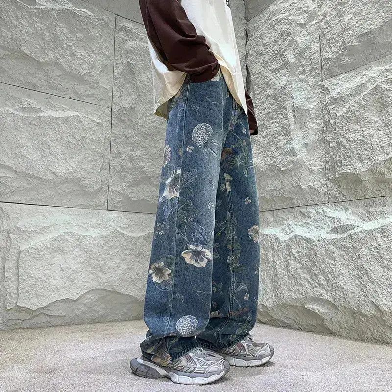 Japanese Brand Baggy Flower Jeans Size US 32 / EU 48 - 6 Thumbnail