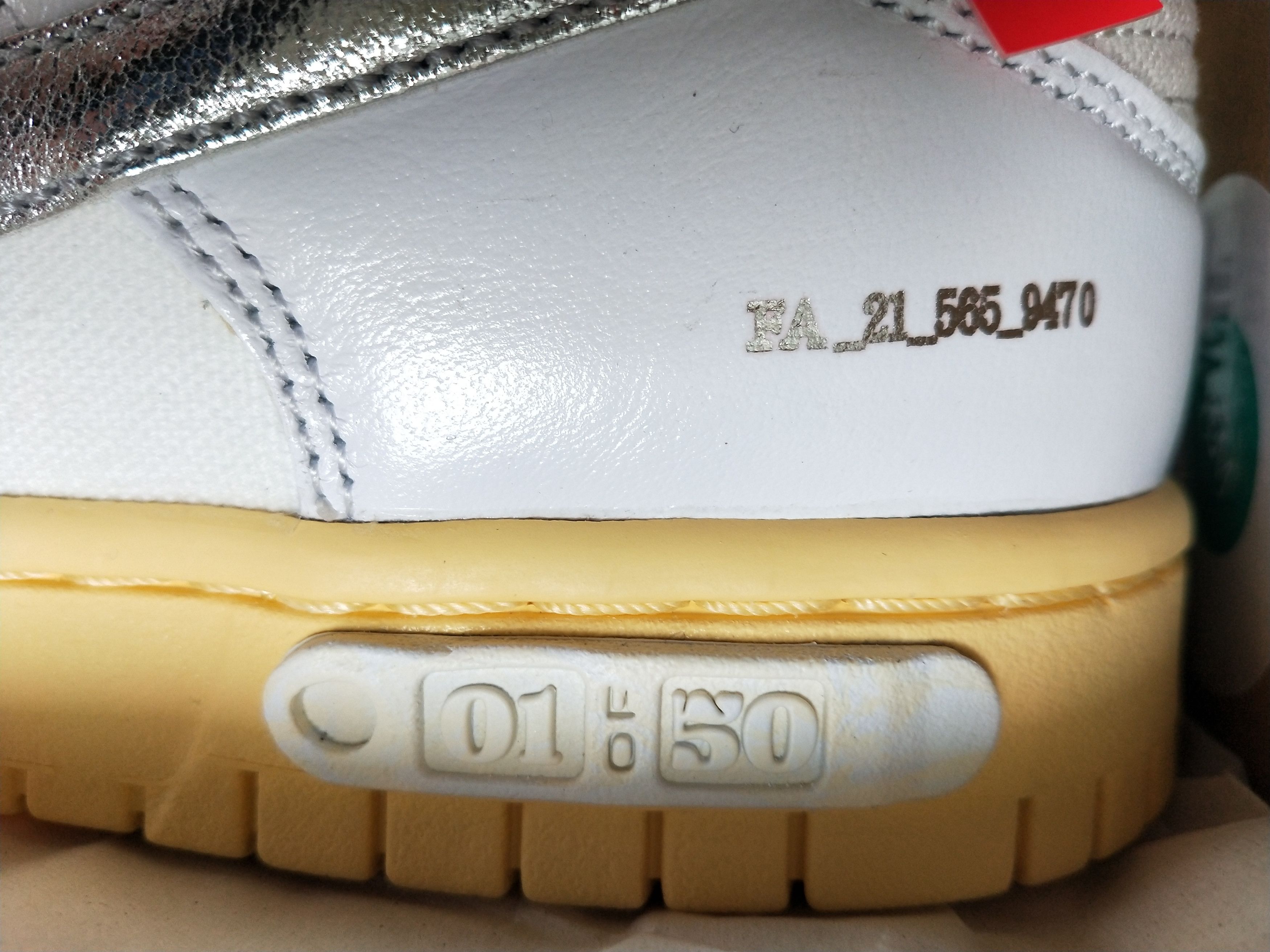 Nike × Off-White Nike Off-White Dunk Low Lot 1/50 Size US 8 / EU 41 - 3 Thumbnail