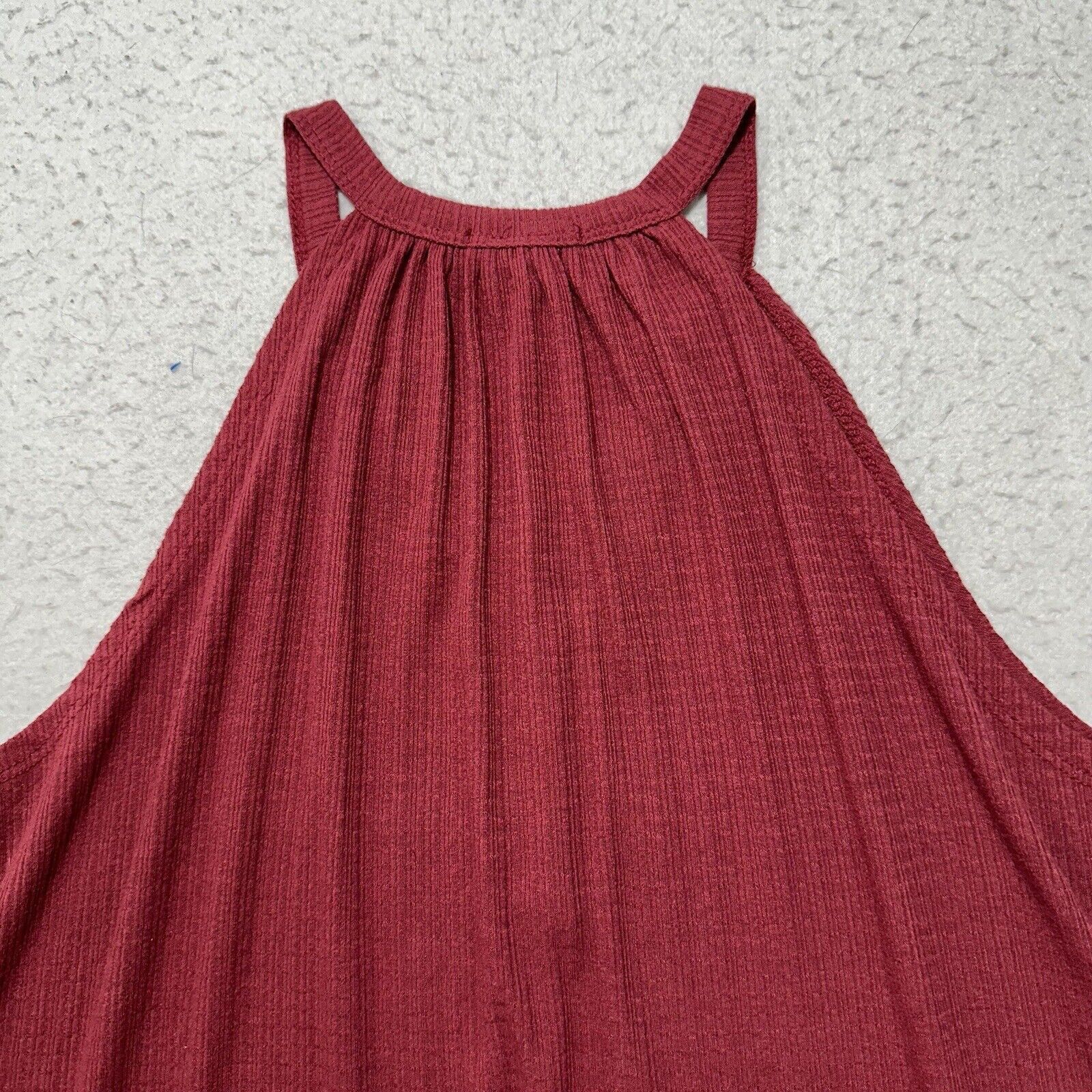 Other Tiny Willow M/L Halter V-Neck Tank Top Maroon Red Blouse Size L / US 10 / IT 46 - 10 Thumbnail