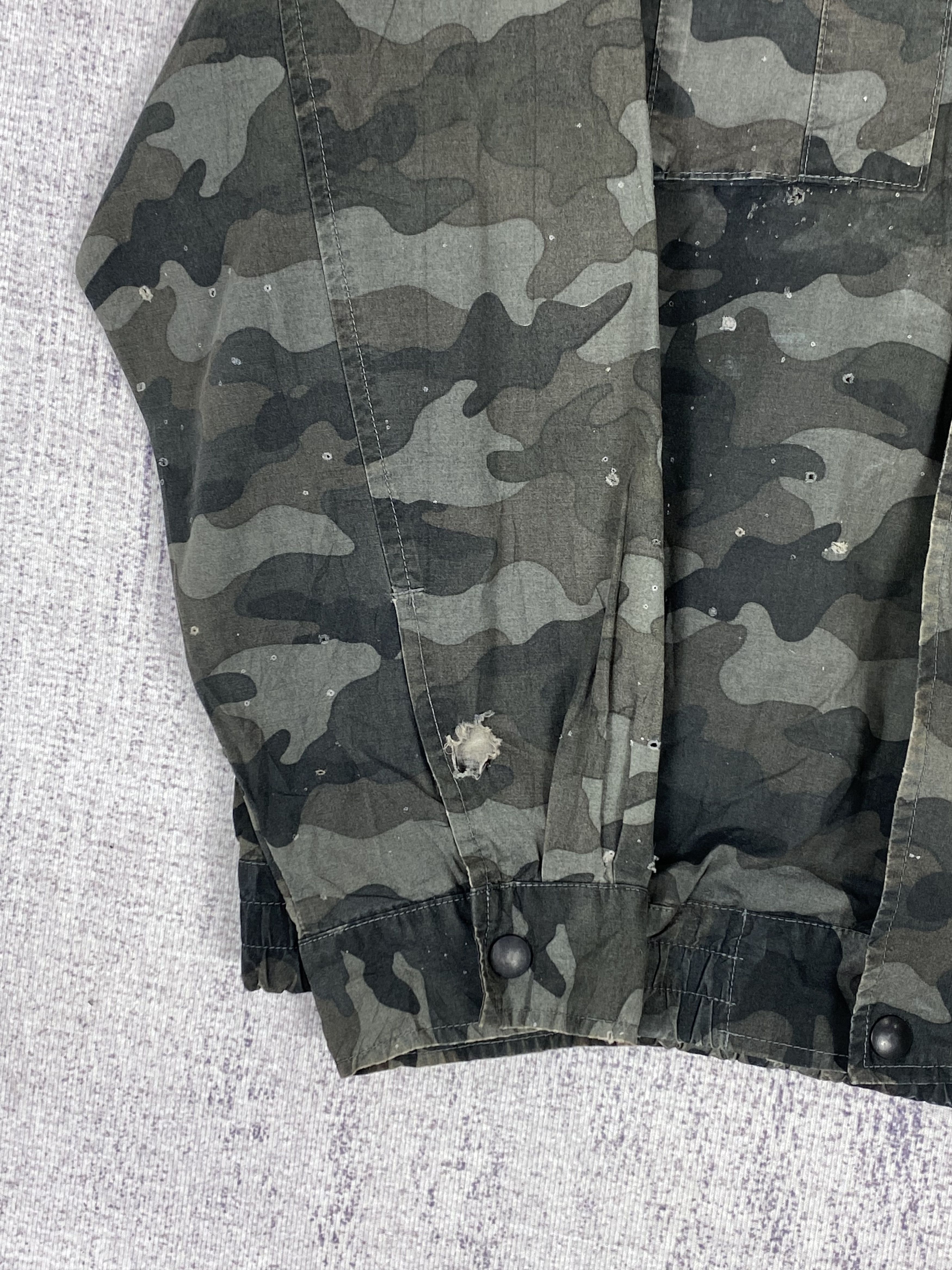 Japanese Brand Vintage Kuchofuku Camo Zip Up Plain Canvas Jacket Size US L / EU 52-54 / 3 - 8 Thumbnail