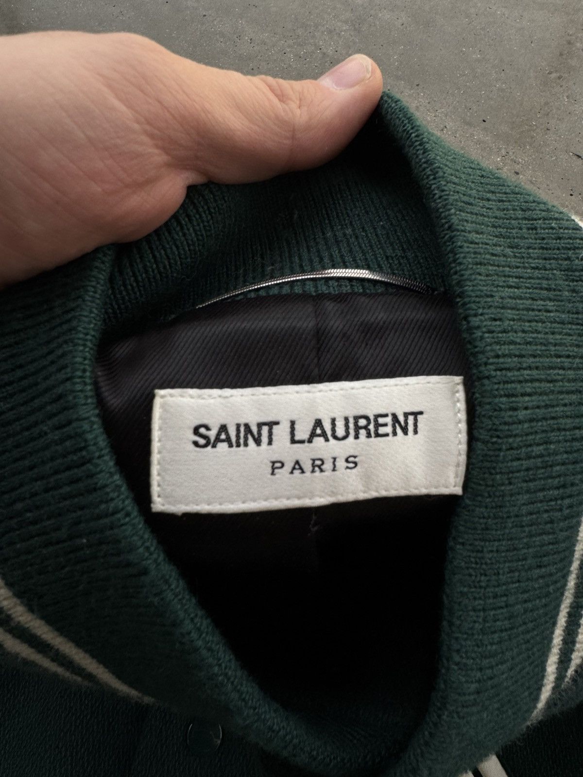 Hedi Slimane Ultra Rare Dark green hedi slimane teddy bomber jacket Size US L / EU 52-54 / 3 - 3 Thumbnail