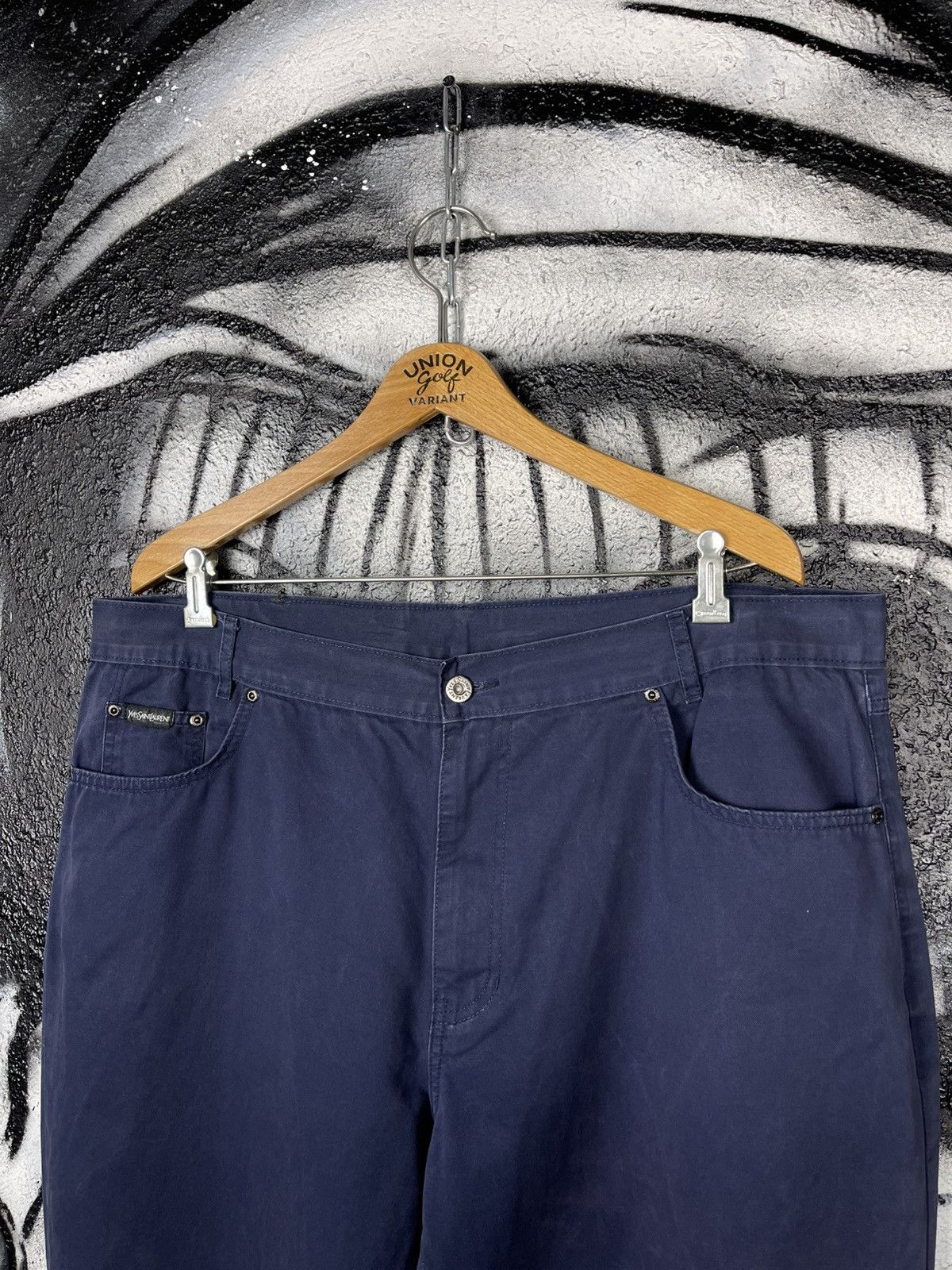 Yves Saint Laurent Vintage Yves Saint Laurent Blue Trousers Men’s Pants Size 40 Size US 40 / EU 56 - 7 Thumbnail
