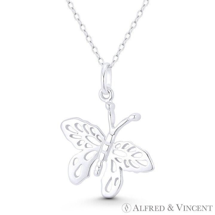 Other Butterfly Insect Charm Pendant in .925 Sterling Silver Size ONE SIZE - 1 Preview