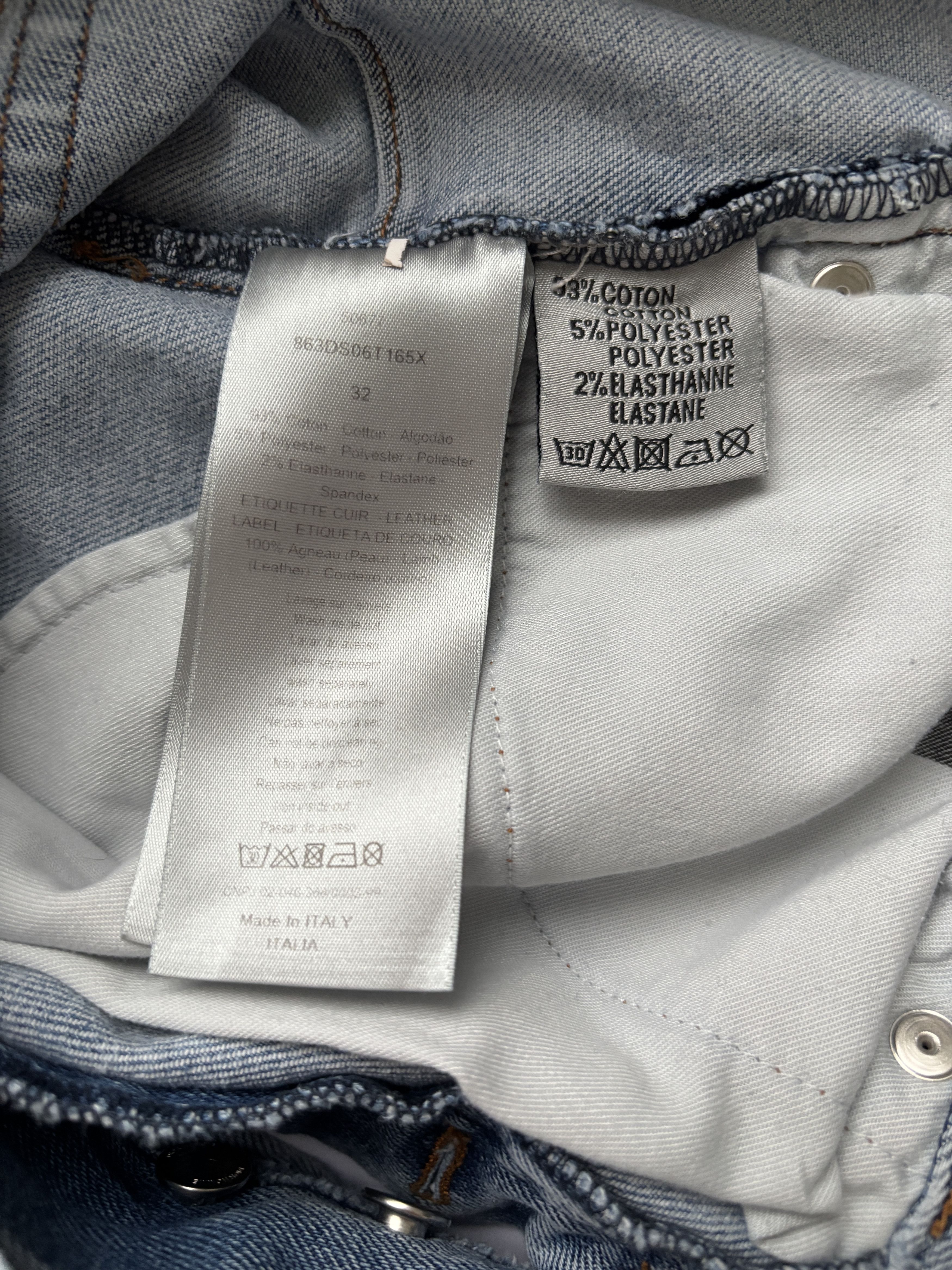 Dior ⚡️QUICK SALE⚡️Dior by Kim Jones Distressed Blue Jeans Size US 32 / EU 48 - 5 Thumbnail