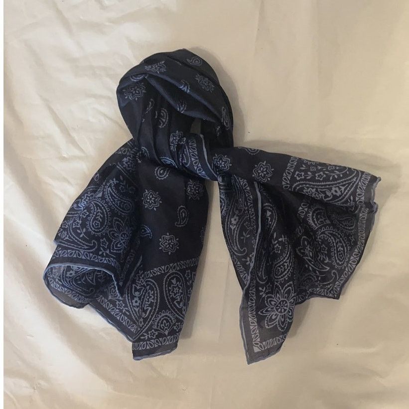 Robert Talbott ROBERT TALBOTT Fine Silk Scarf - Blue - Semi Sheer Size ONE SIZE - 7 Thumbnail