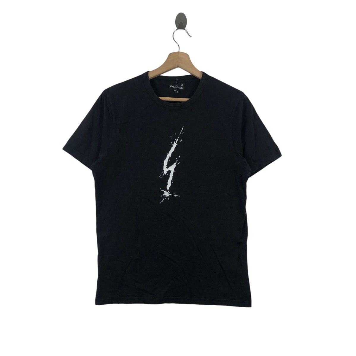 Vintage × agnes b. Vintage AGNES B Homme T-Shirt Big Logo Art Size US L / EU 52-54 / 3 - 1 Thumbnail