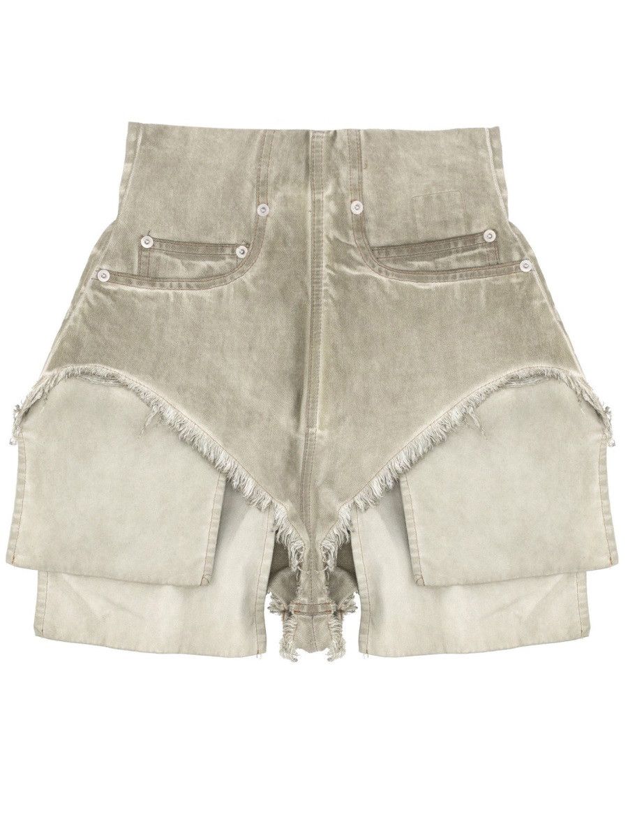 Rick Owens Drkshdw RICK OWENS DRKSHDW SHORTS "DIRT" - BEIGE Size 32" / US 10 / IT 46 - 1 Thumbnail