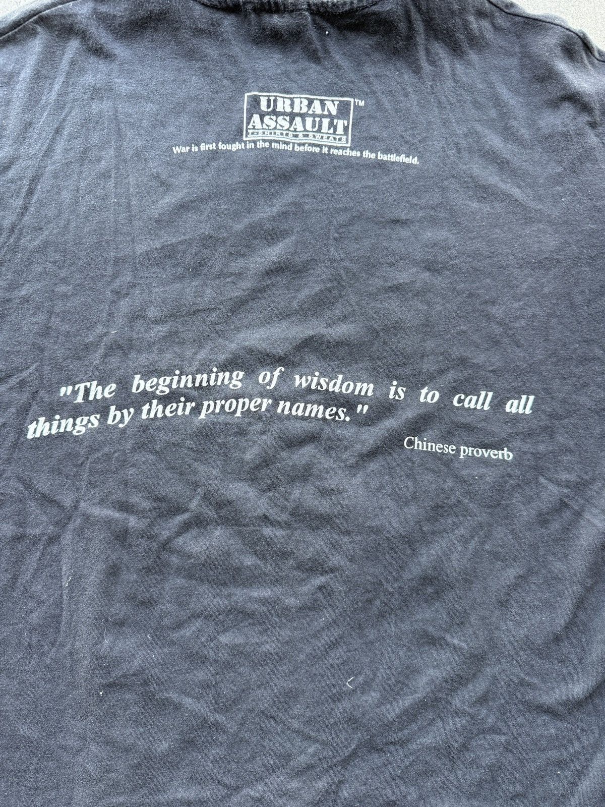 Vintage vintage 90s black man tee Size US XL / EU 56 / 4 - 6 Thumbnail