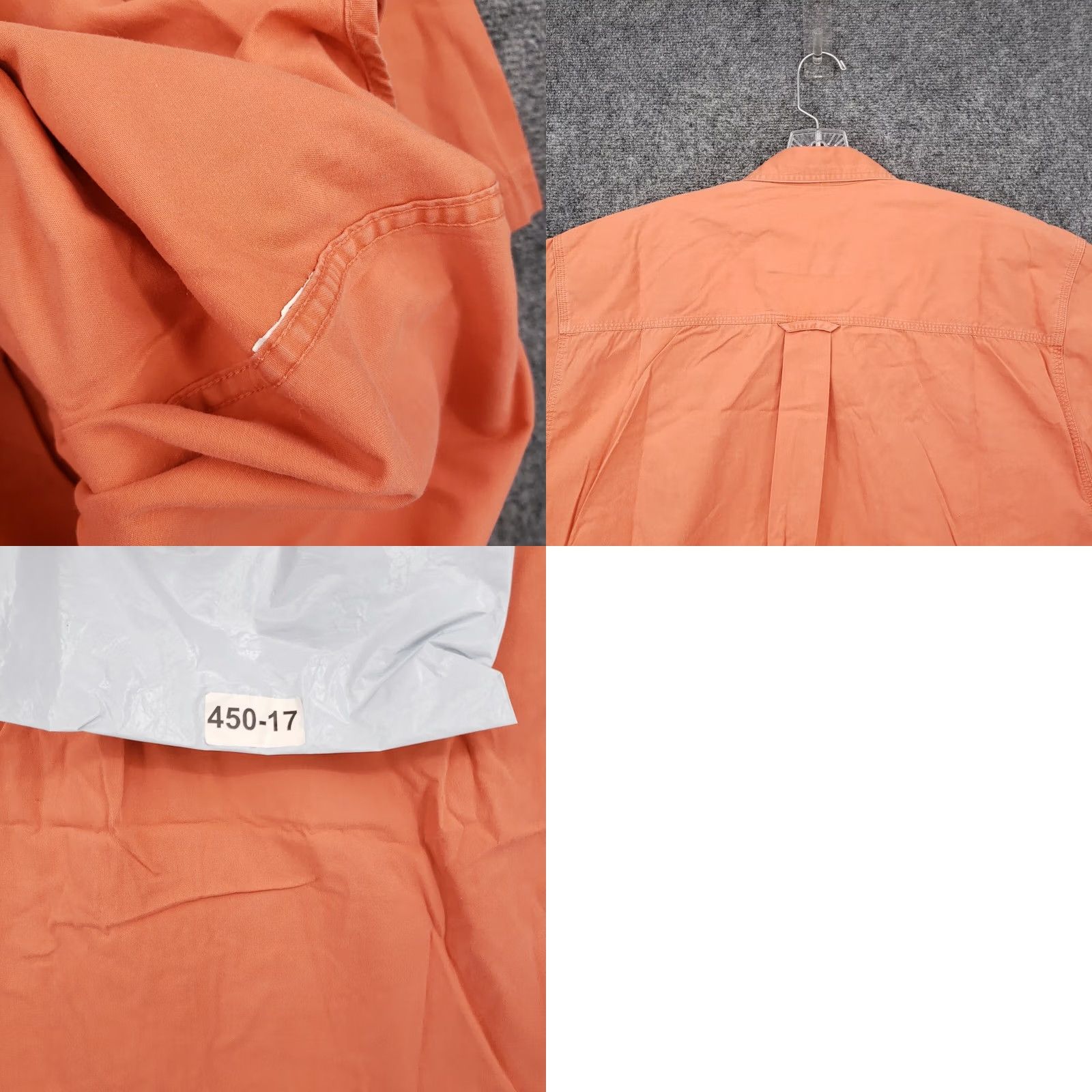 Eddie Bauer Eddie Bauer Shirt Mens XL Orange Twill Button-Up Short Sleeve Shirt Size US XL / EU 56 / 4 - 8 Thumbnail