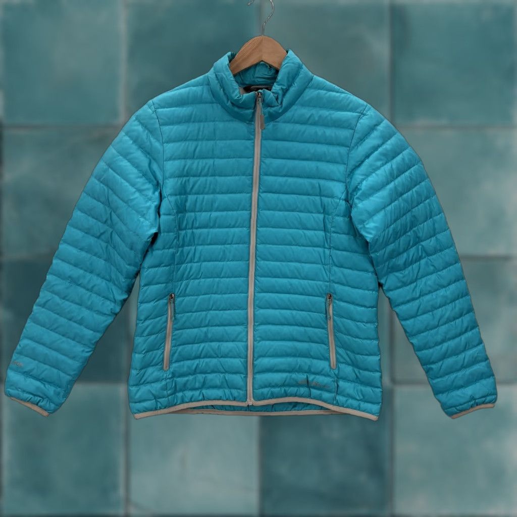 Eddie Bauer VINTAGE? No — Eddie Bauer Jacket Womens S Teal Down Puffer Lightweight Quilted Zip Trail Jacket Size S / US 4 / IT 40 - 1 Thumbnail