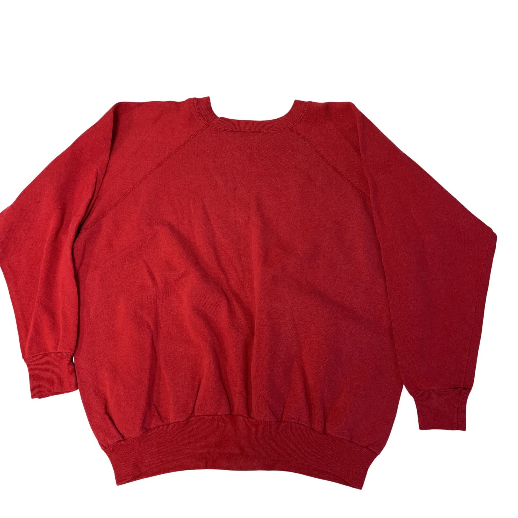 Other Vtg Athletic Gym Workout Pullover 50/50 RAGLAN Sweatshirt Size US L / EU 52-54 / 3 - 2 Thumbnail