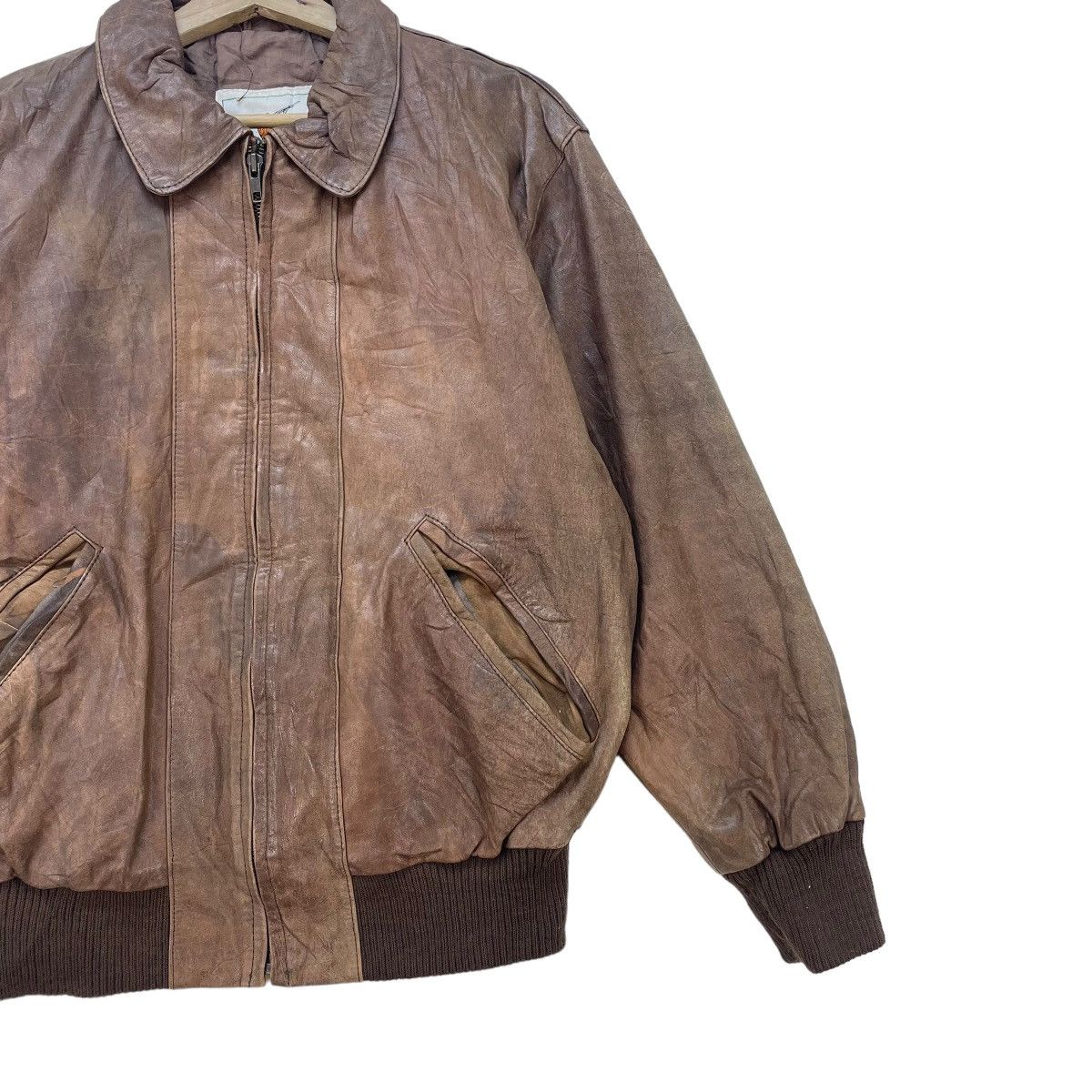 Japanese Brand × Vintage Vintage Japanese Brand Luis Alvear Sunfaded Leather Jackets Size US S / EU 44-46 / 1 - 5 Thumbnail