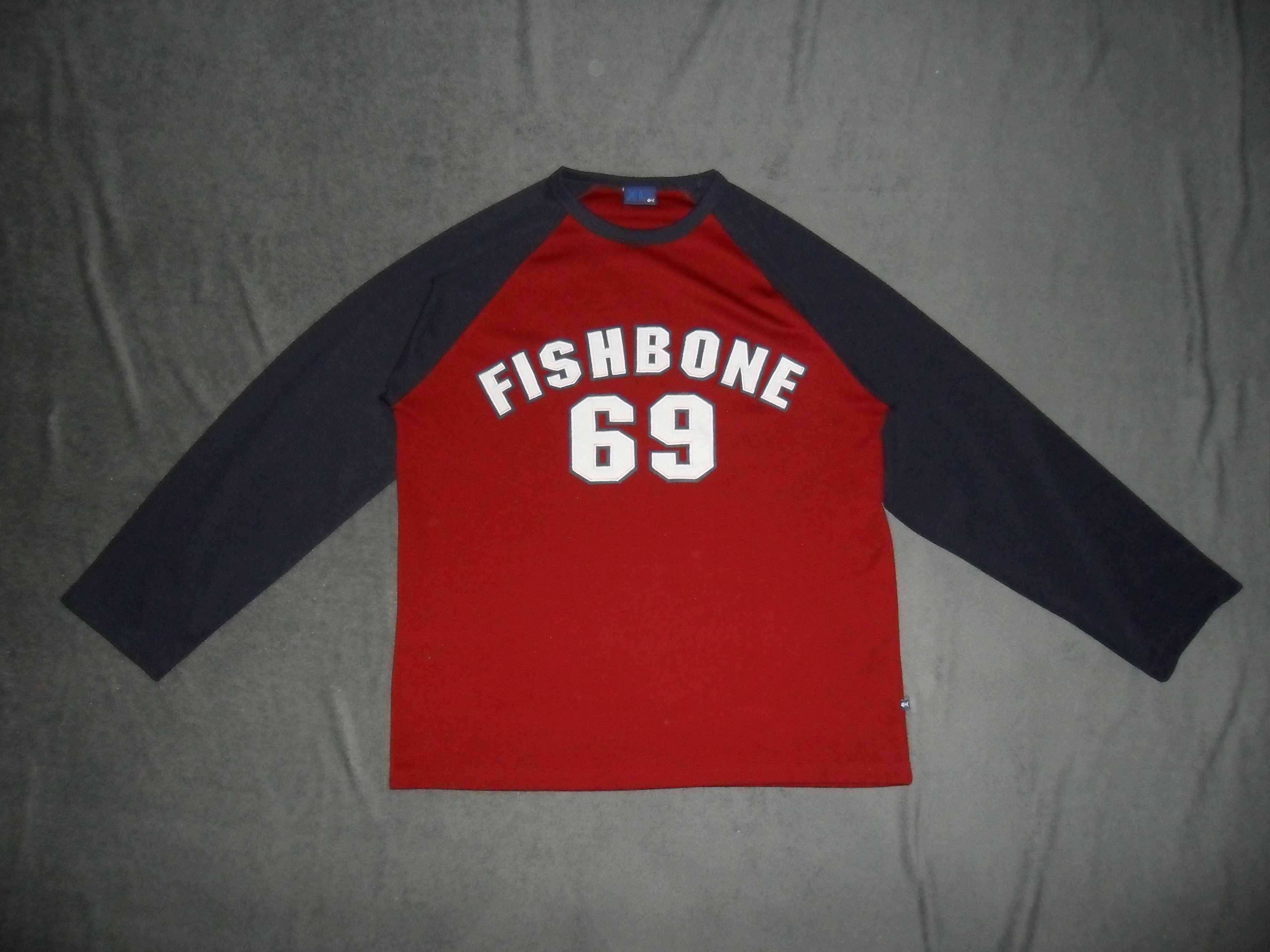 image of Archival Clothing x Vintage Fishbone 69 L/s Tee in Burgundy, Men's (Size XL)