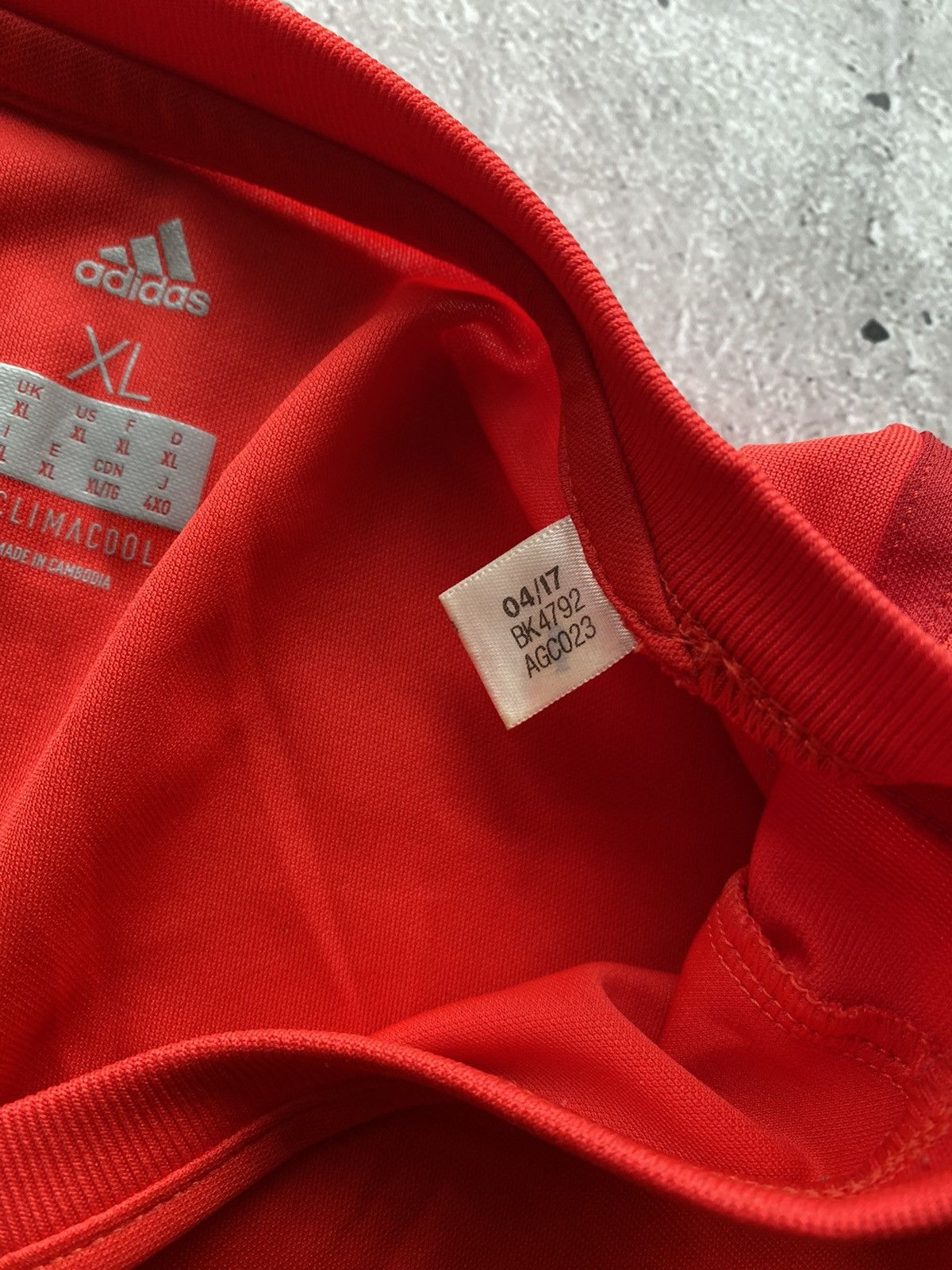 Adidas Vintage 2017/2018 Benfica Adidas Red Soccer Jersey Football Size US XL / EU 56 / 4 - 8 Thumbnail