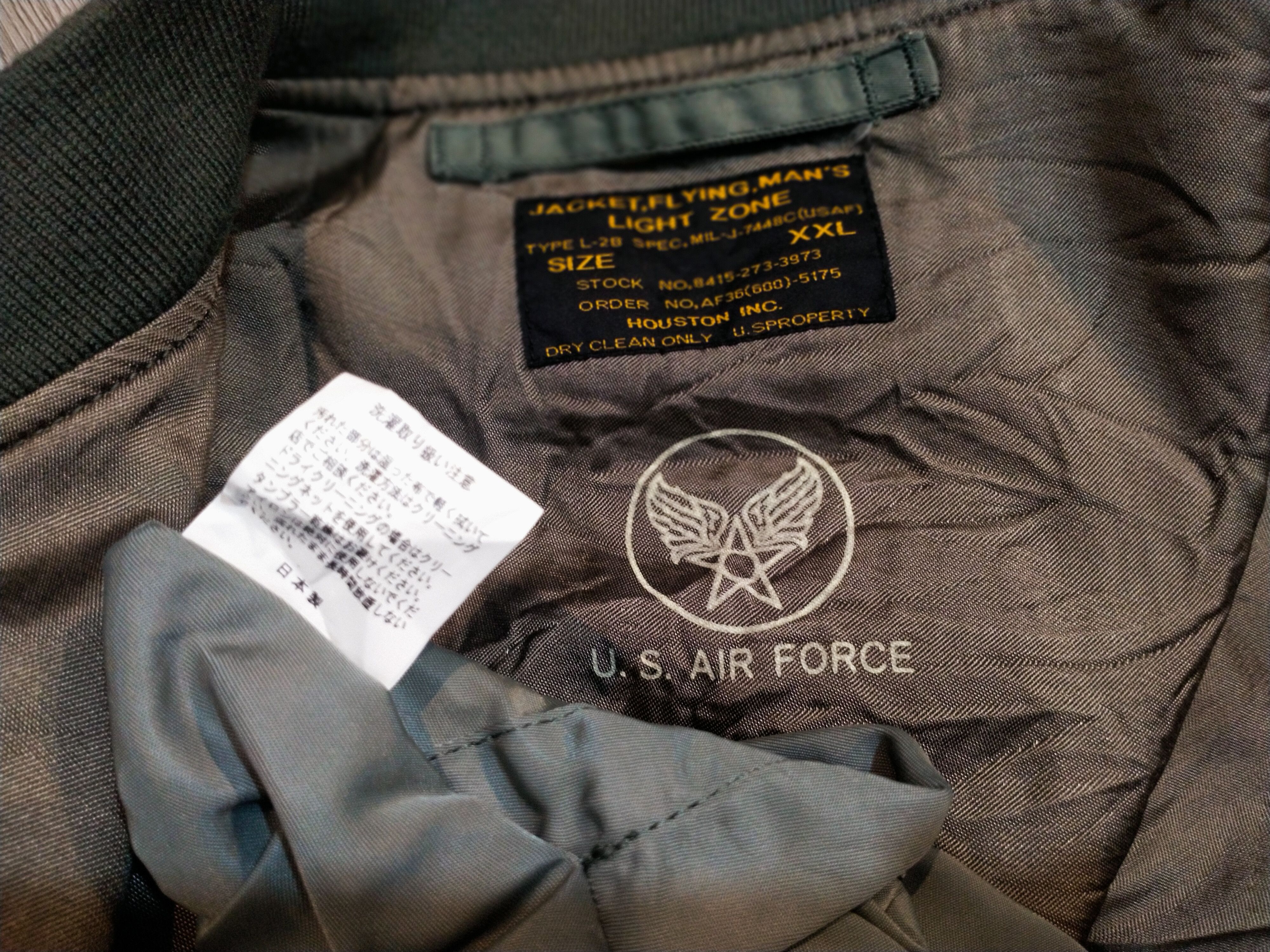 Vintage Houston L2-B Flight Jacket Size US XXL / EU 58 / 5 - 9 Thumbnail