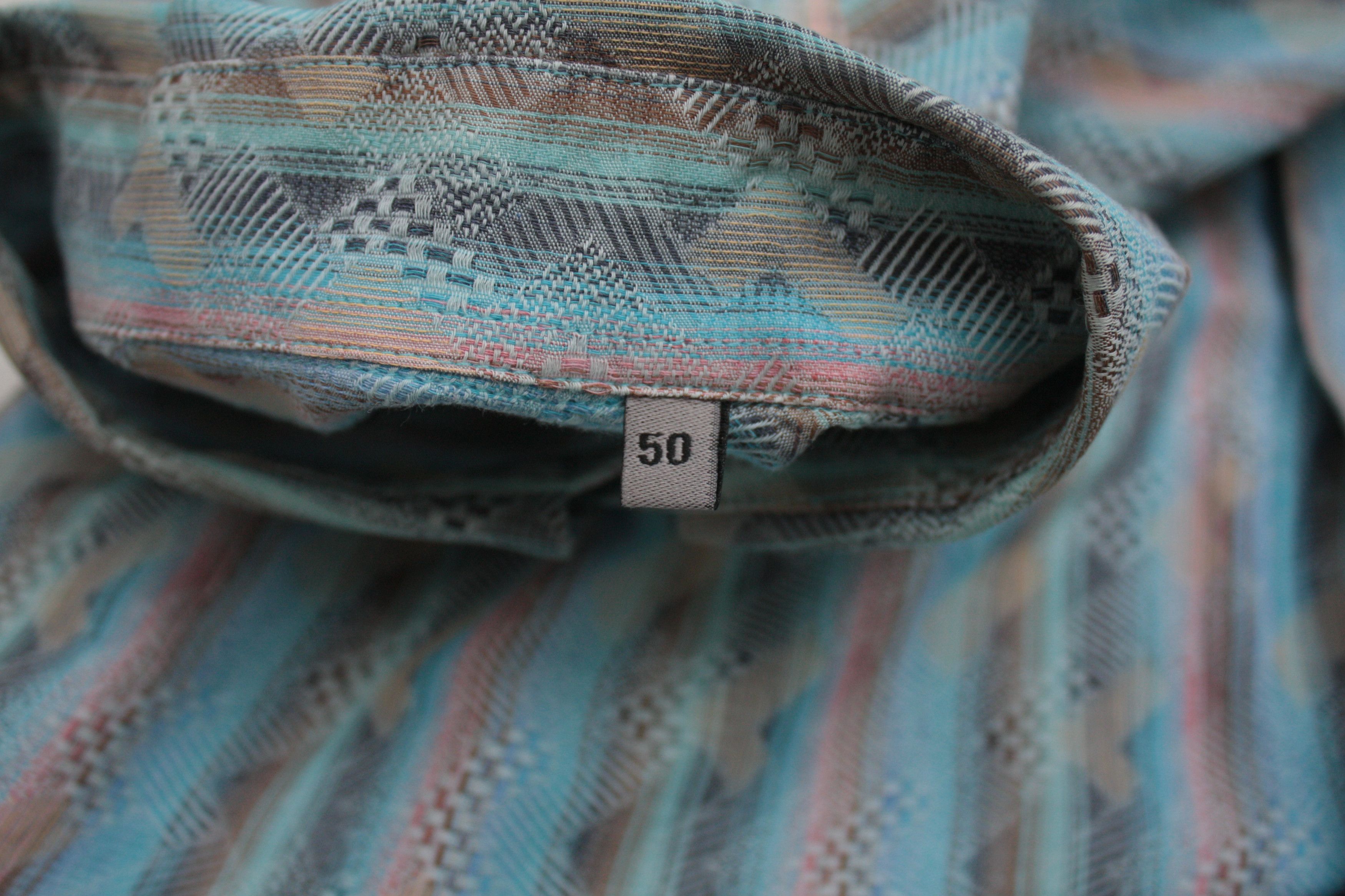 Missoni Missoni Sport Blue Short Sleeve Shirt Men's 50 Size US L / EU 52-54 / 3 - 6 Thumbnail