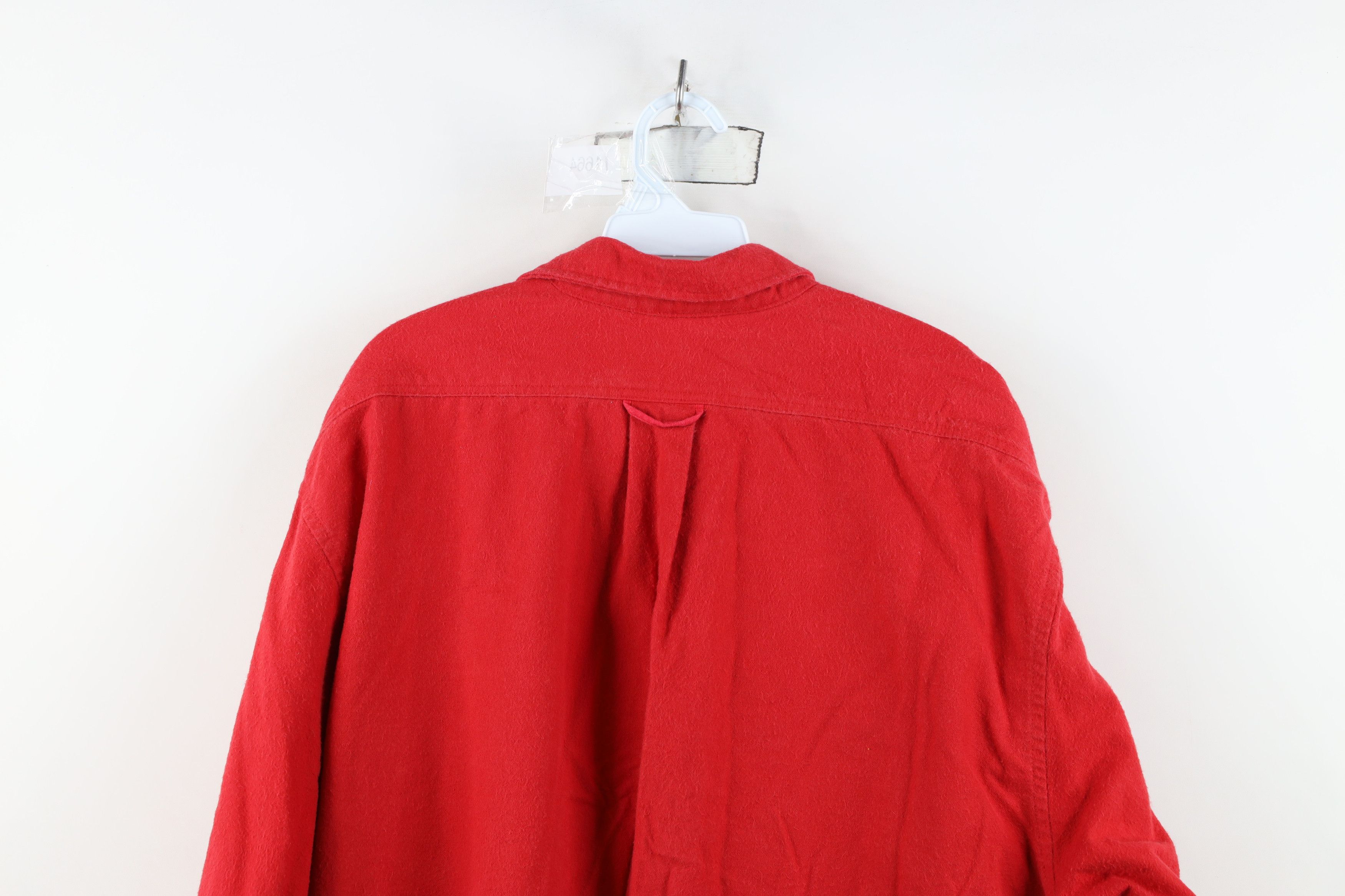 Eddie Bauer Vintage 90s Eddie Bauer Chamois Cloth Button Shirt Red USA Size US XXL / EU 58 / 5 - 13 Thumbnail