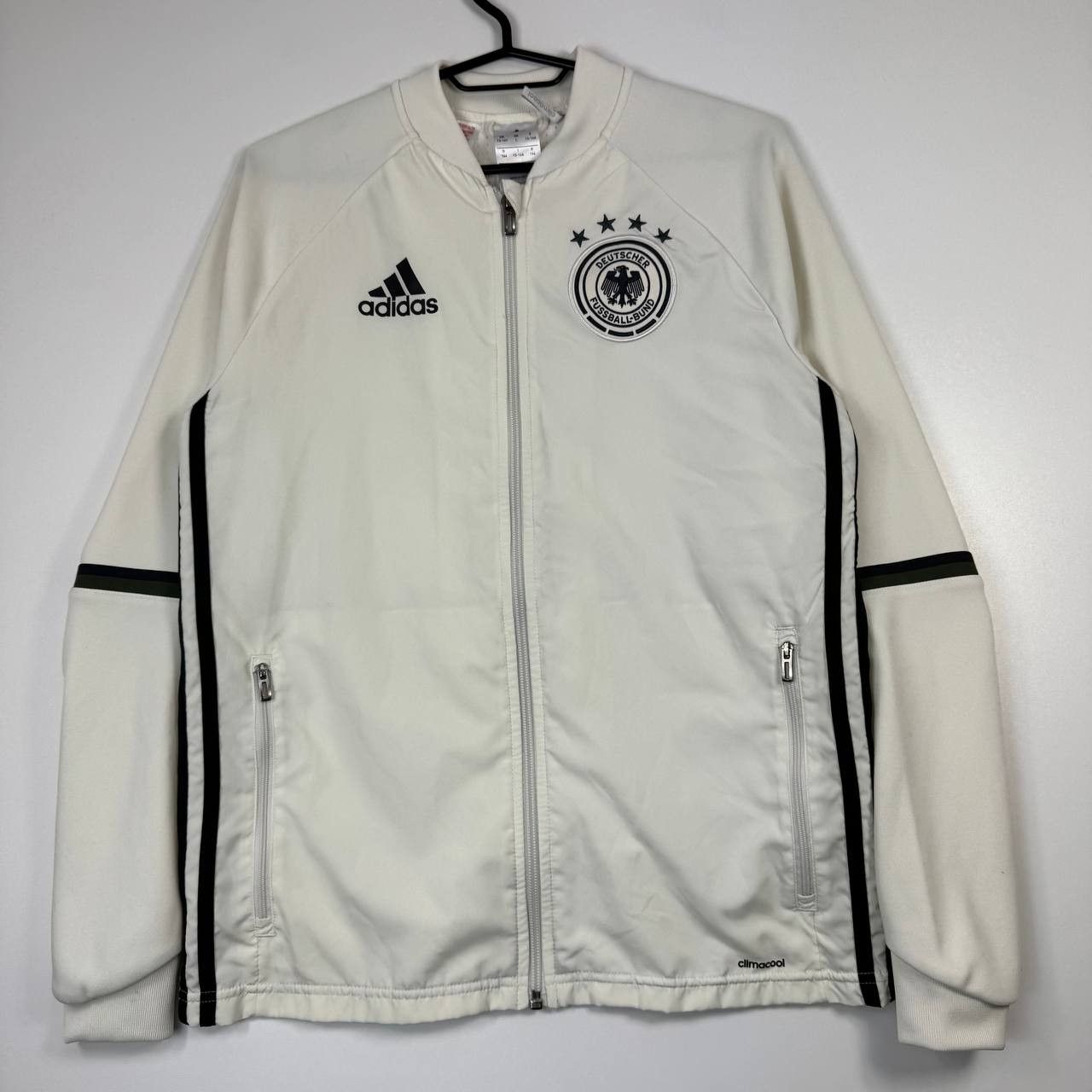 Adidas Adidas Germany DFB Track Jacket White AC6560 Full Zip Boys L Size US S / EU 44-46 / 1 - 1 Thumbnail