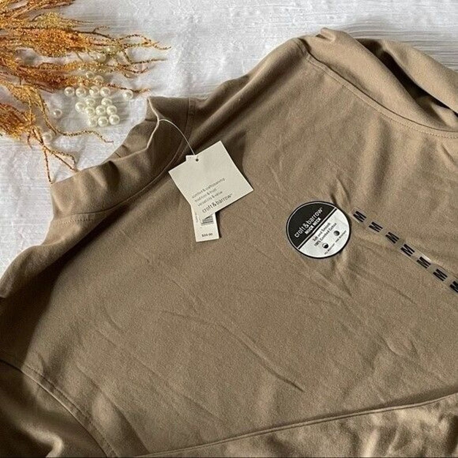 Croft & Barrow Croft & Barrow Shirt Men's Medium NWT Tan Long Sleeve Casual Size US M / EU 48-50 / 2 - 3 Thumbnail