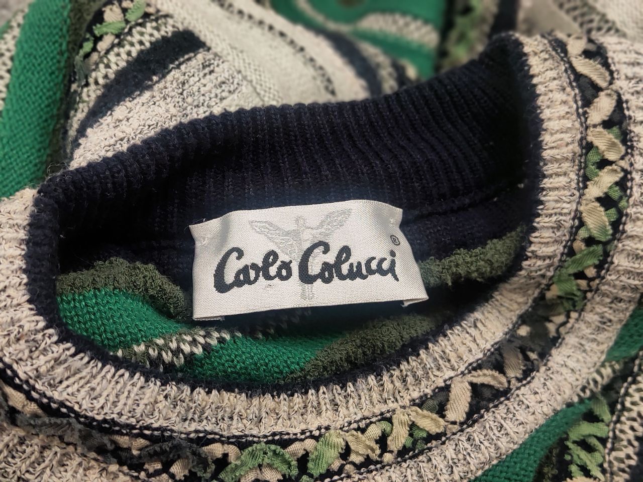 Carlo Colucci Vintage 90's Carlo Colucci Coogi Knit Kapital Style sweater Size US L / EU 52-54 / 3 - 11 Thumbnail