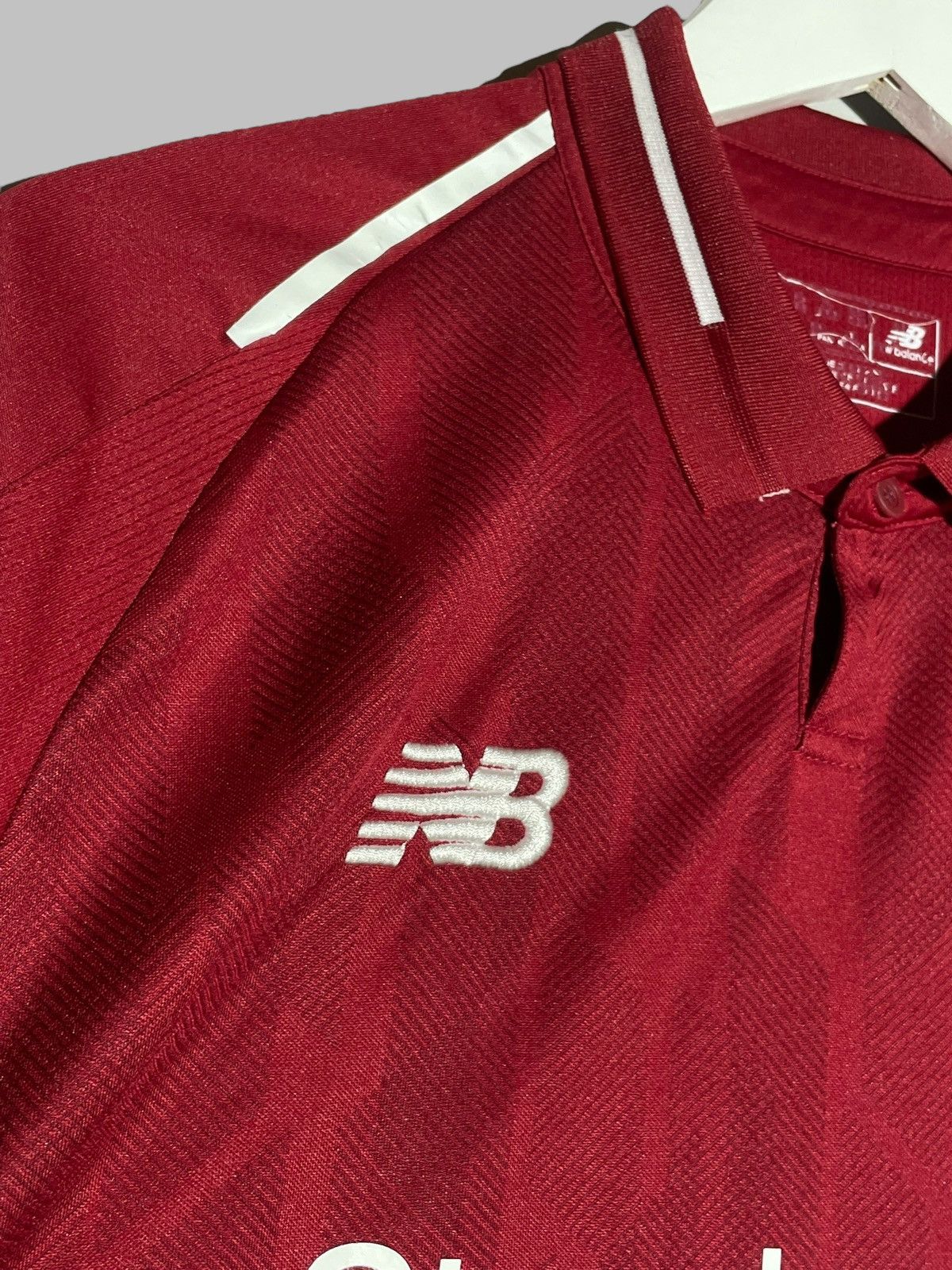 New Balance #11 Salah Liverpool New Balance 2018/19 Home Football Shirt Size US XL / EU 56 / 4 - 7 Thumbnail