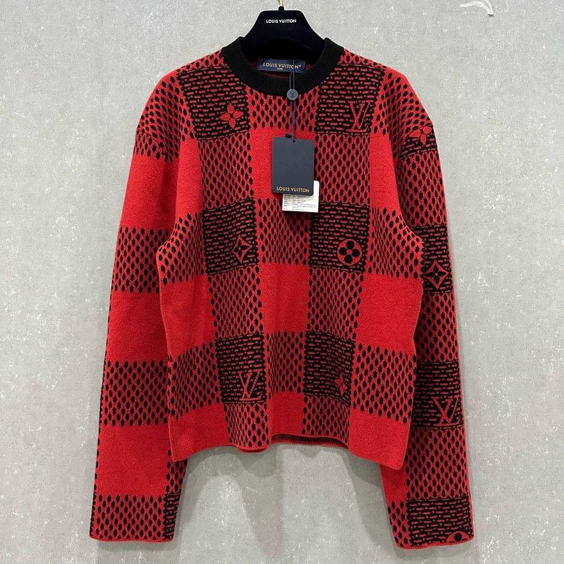 Louis Vuitton Louis Vuitton Logo Check Knit Sweater Size US XS / EU 42 / 0 - 1 Thumbnail