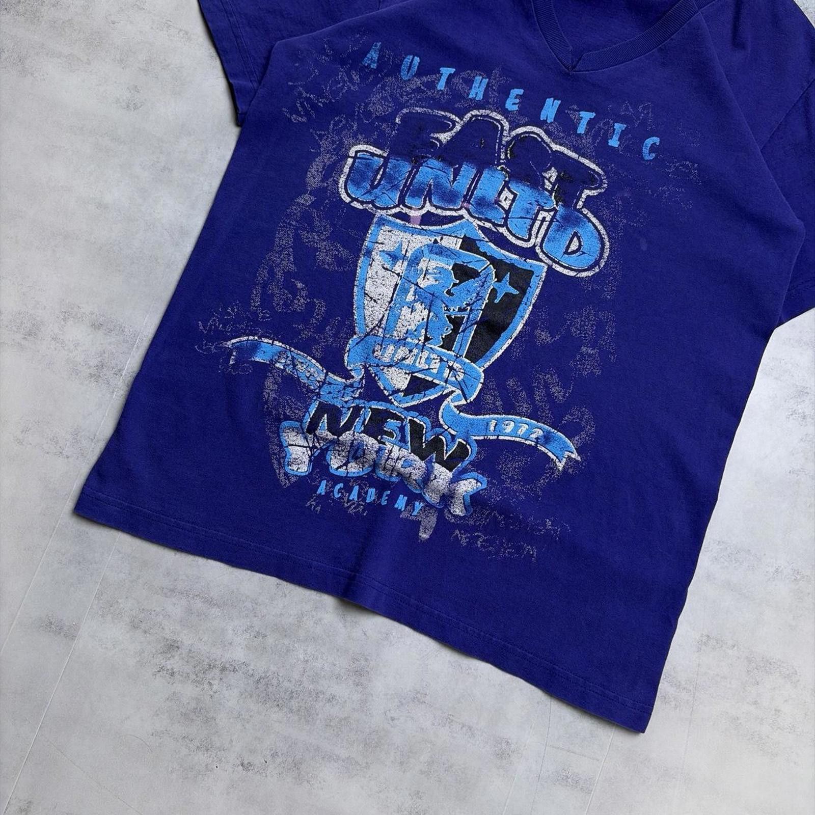 Other Y2K Purple East Unltd Grunge Skater Gothic V-Neck T-Shirt Size L / US 10 / IT 46 - 4 Thumbnail